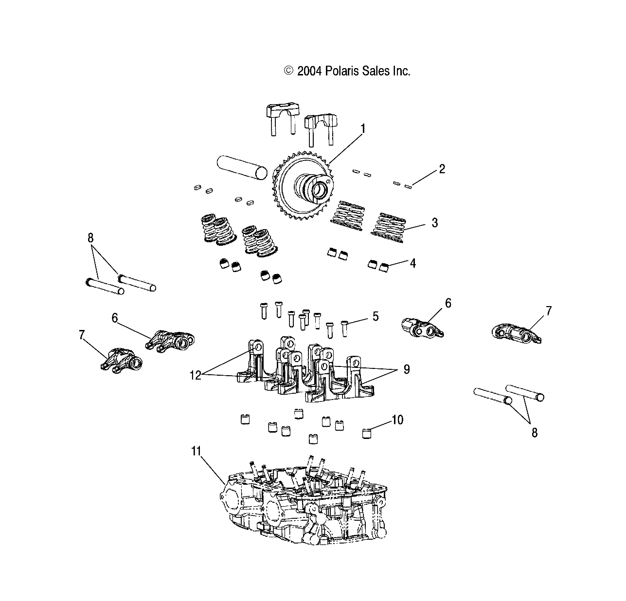 VALVE TRAIN - W045304CA/IA/CB/IB/CC/IC (4990559055C04)