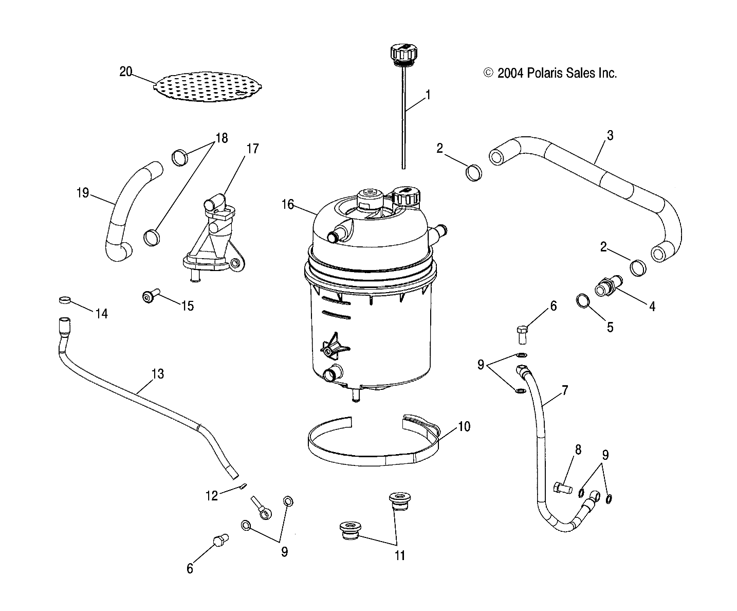 OIL TANK/LINES - W045304CA/IA/CB/IB/CC/IC (4990559055D06)