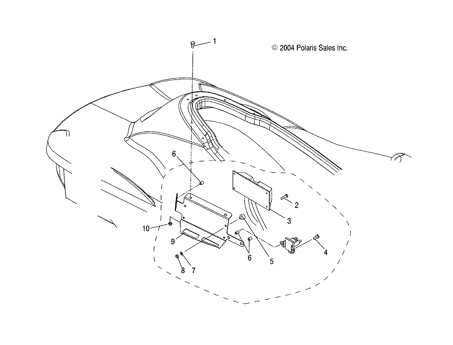 ECU MOUNTING - W045304CA/IA/CB/IB/CC/IC (4990559055D14)