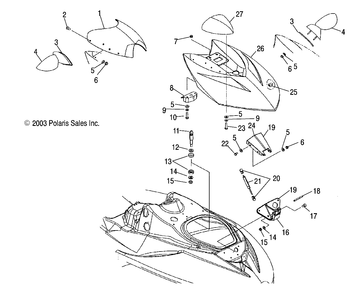 COMPARTMENT DOOR - W045305CA/IA/CB/IB/IE/CC/IC/CD/ID/IF (4990579057A03)