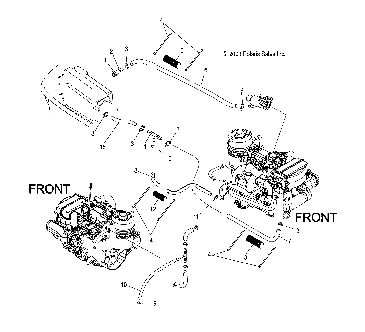 COOLING SYSTEM - W045305CA/IA/CB/IB/IE/CC/IC/CD/ID/IF (4990579057B04)