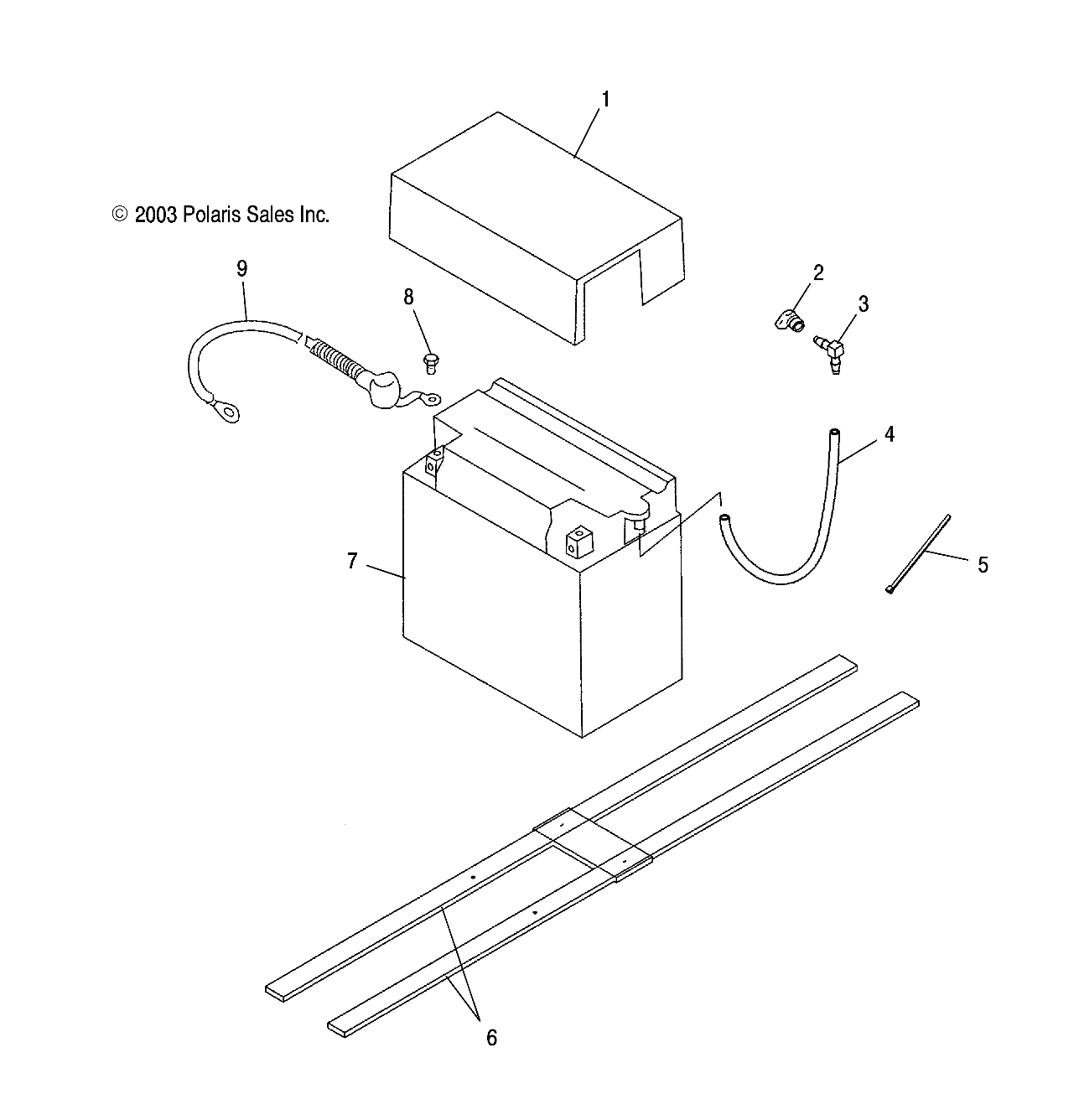 BATTERY BOX - W045305CA/IA/CB/IB/IE/CC/IC/CD/ID/IF (4990579057B06)