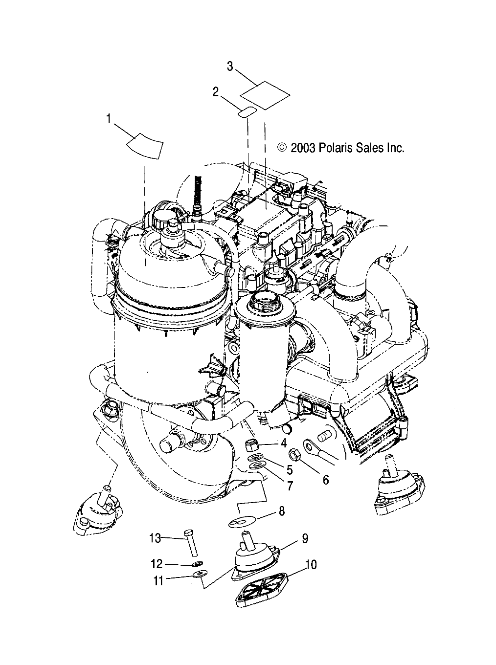 ENGINE MOUNTING - W045305CA/IA/CB/IB/IE/CC/IC/CD/ID/IF (4990579057B07)