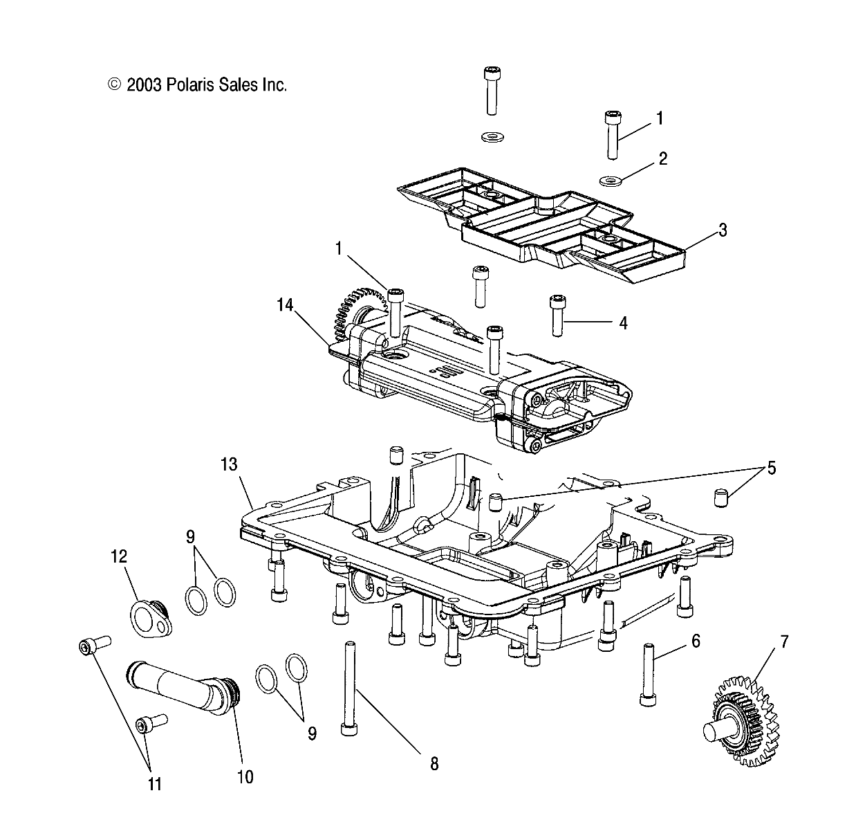 OIL SUMP - W045305CA/IA/CB/IB/IE/CC/IC/CD/ID/IF (4990579057B09)