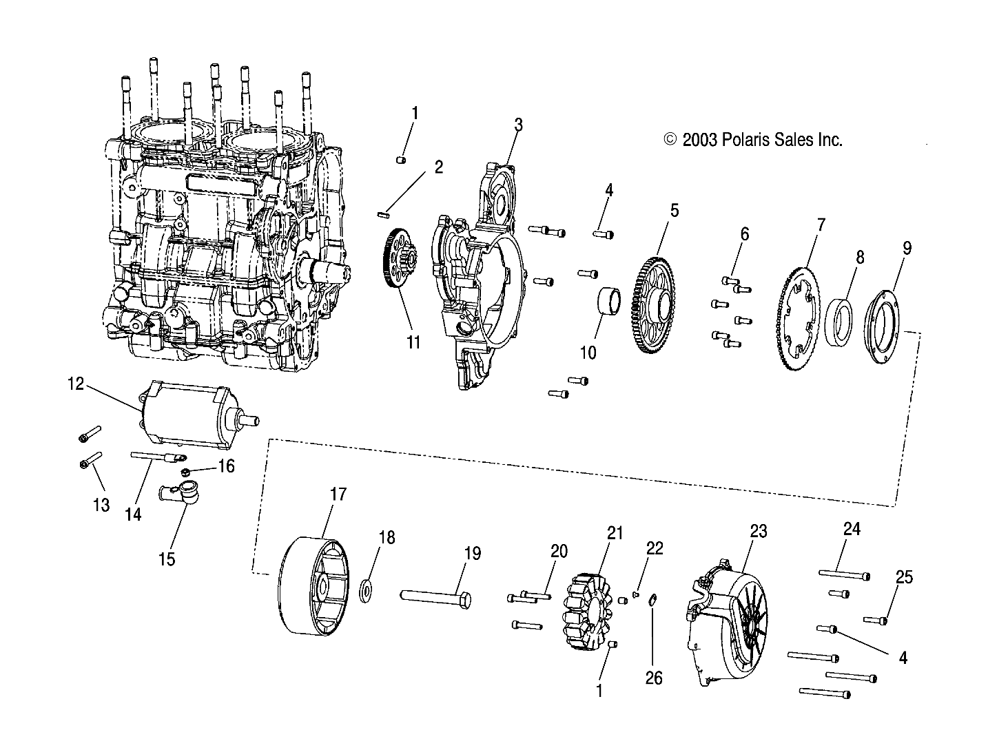 MAGNETO - W045305CA/IA/CB/IB/IE/CC/IC/CD/ID/IF (4990579057C01)