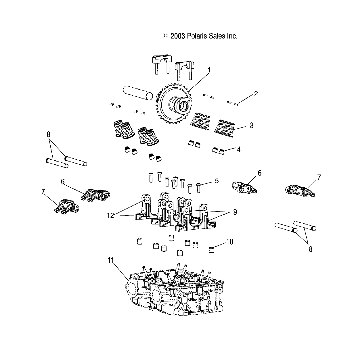 VALVE TRAIN - W045305CA/IA/CB/IB/IE/CC/IC/CD/ID/IF (4990579057C04)