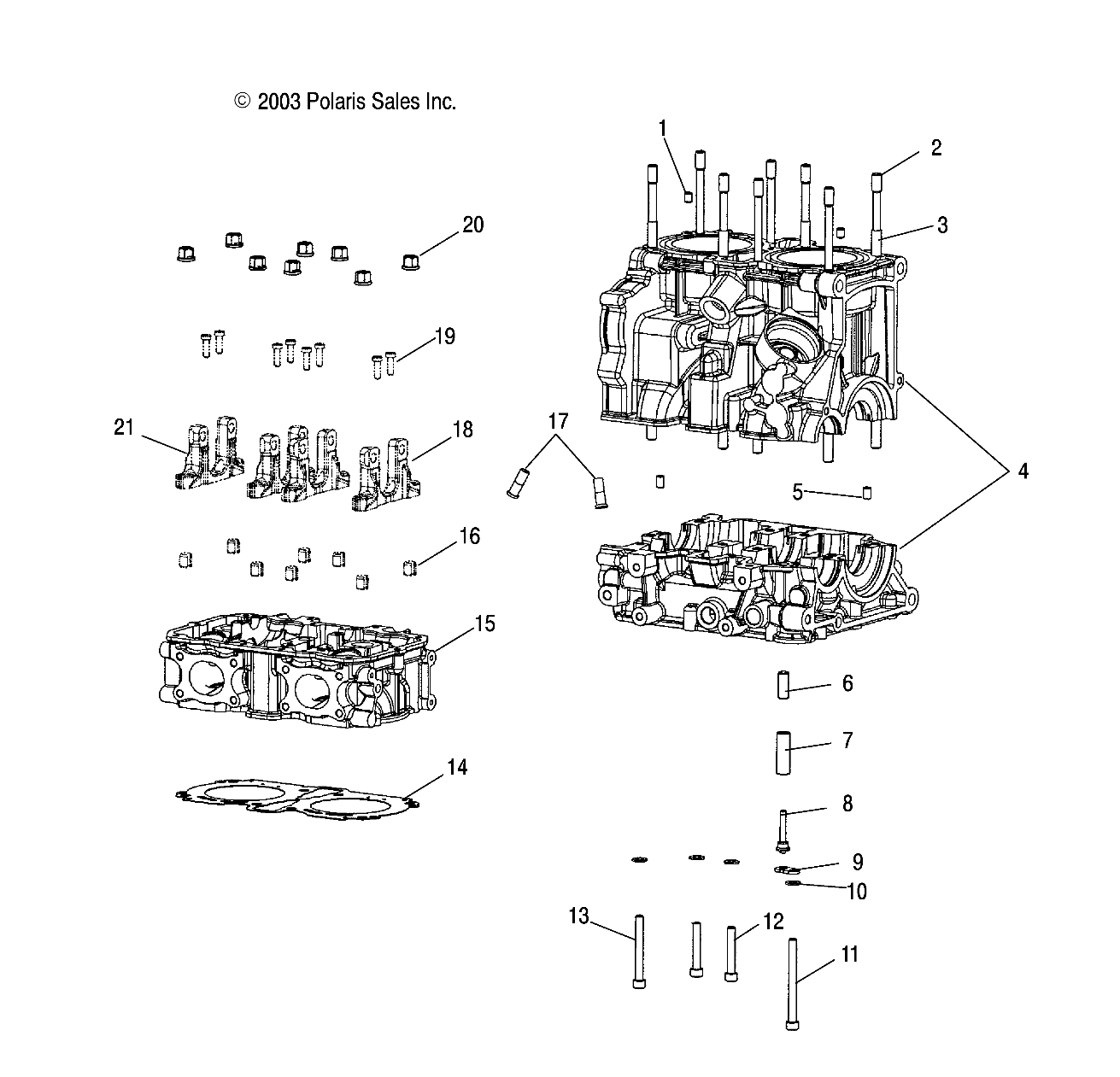 CYLINDER - W045305CA/IA/CB/IB/IE/CC/IC/CD/ID/IF (4990579057C07)