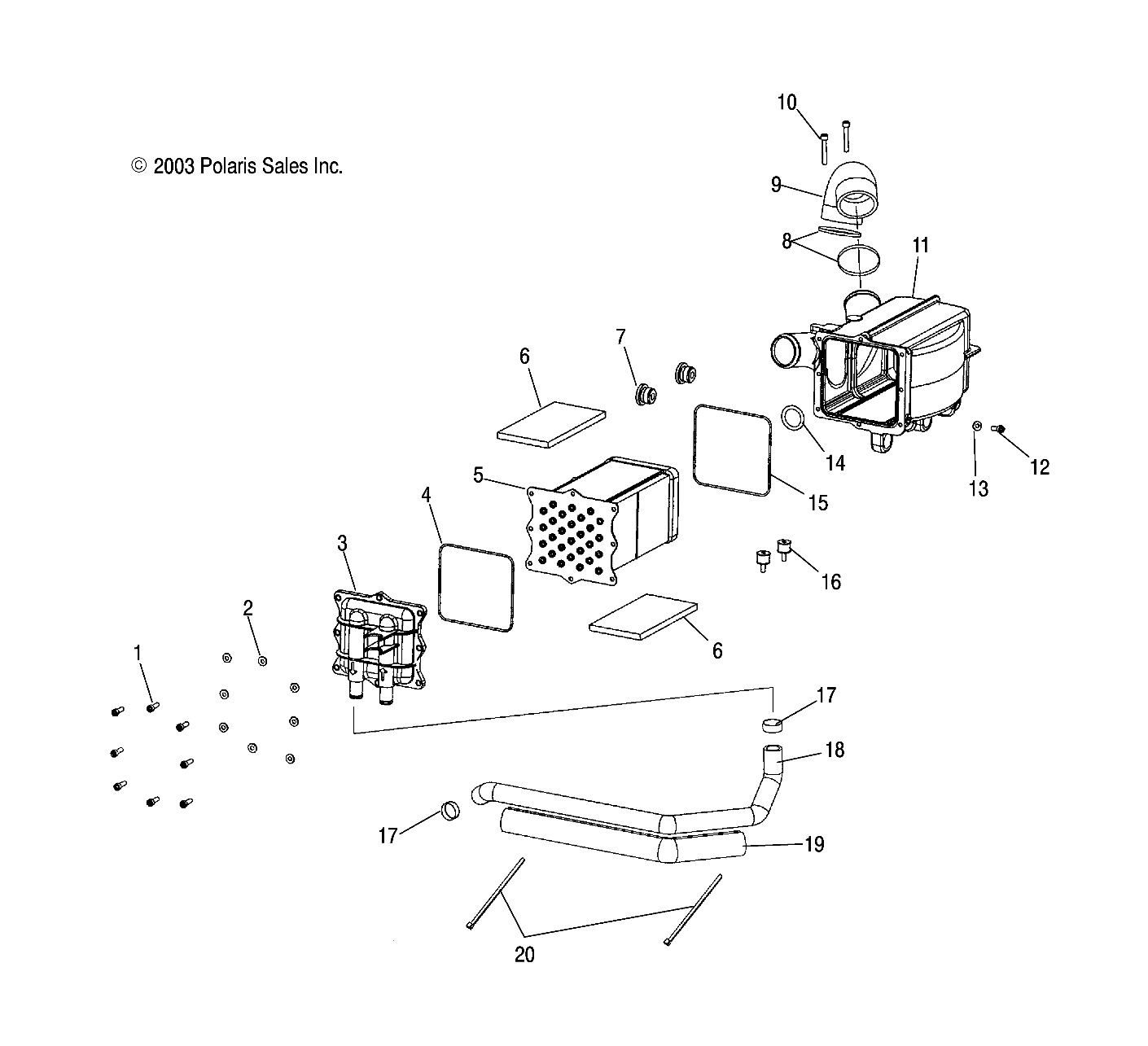 INTERCOOLER - W045305CA/IA/CB/IB/IE/CC/IC/CD/ID/IF (4990579057D03)