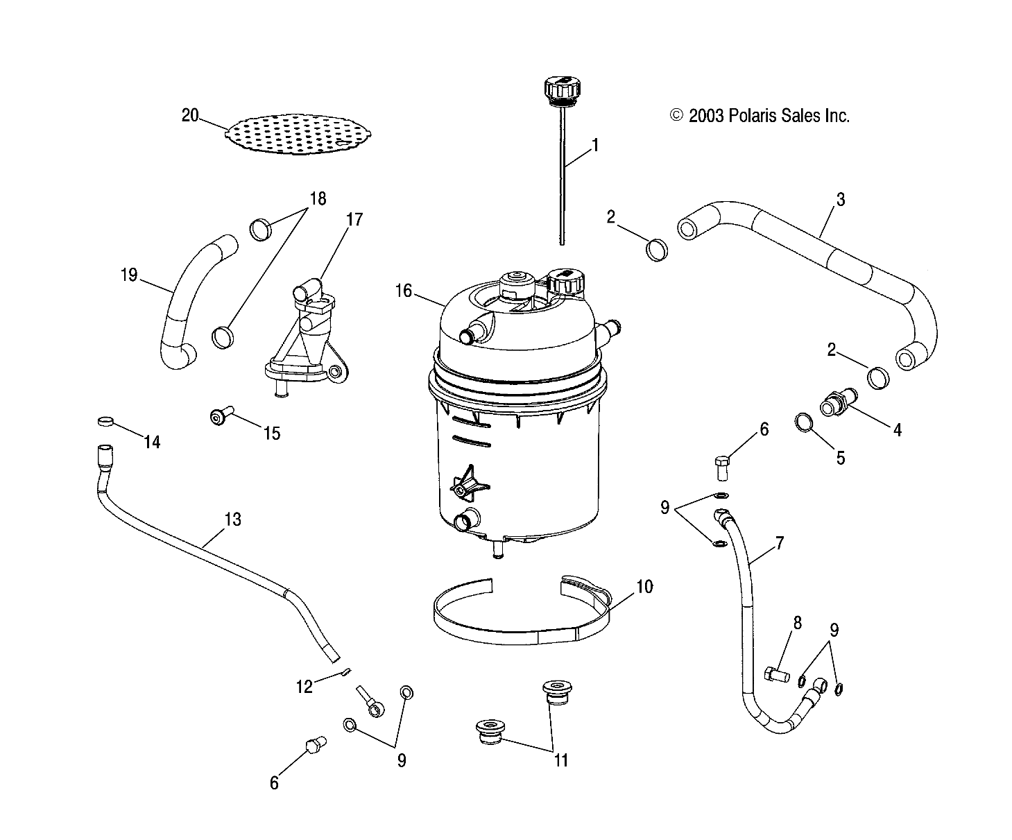 OIL TANK/LINES - W045305CA/IA/CB/IB/IE/CC/IC/CD/ID/IF (4990579057D06)