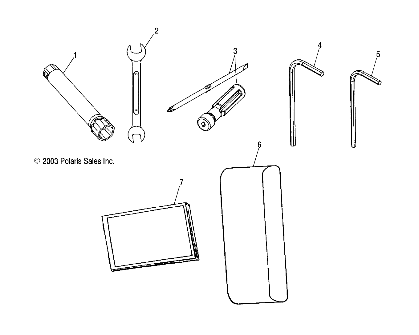 TOOL KIT - W045305CA/IA/CB/IB/IE/CC/IC/CD/ID/IF (4990579057D11)