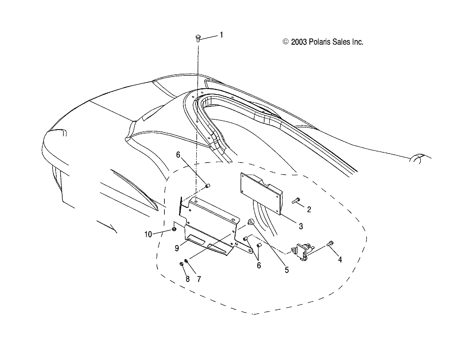 ECU MOUNTING - W045305CA/IA/CB/IB/IE/CC/IC/CD/ID/IF (4990579057D14)