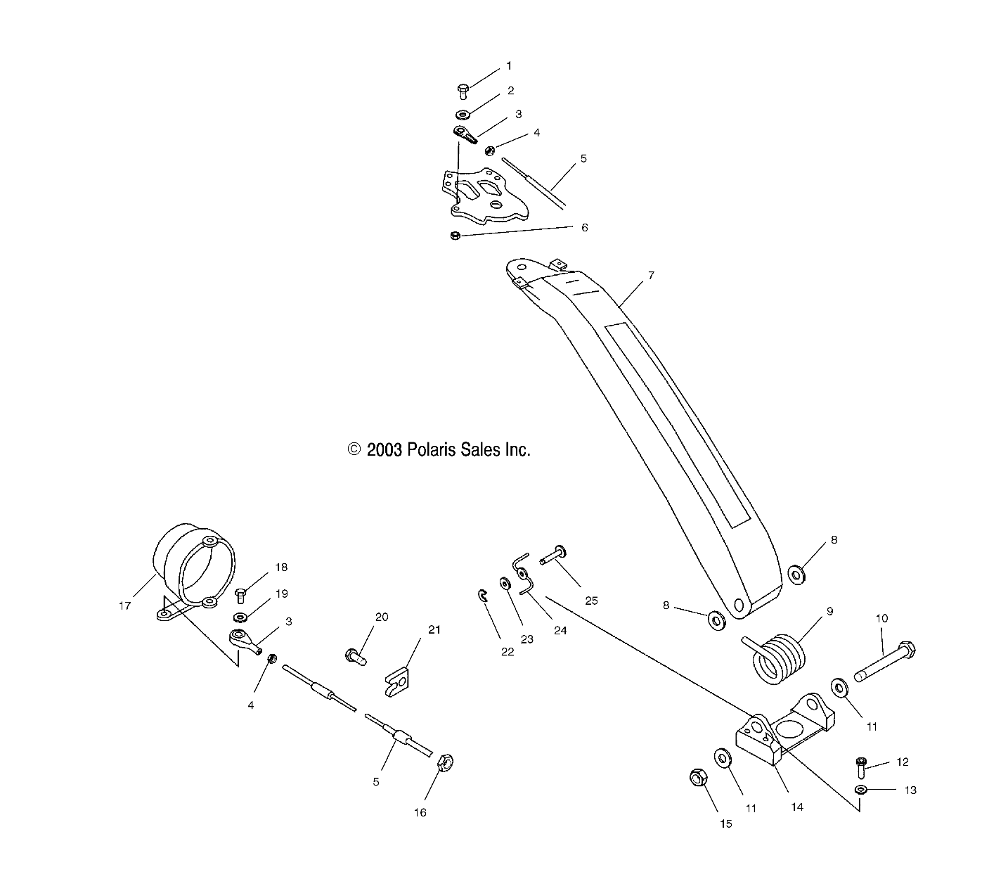 STEERING HANDLEPOLE - W045402DA (4990599059A09)