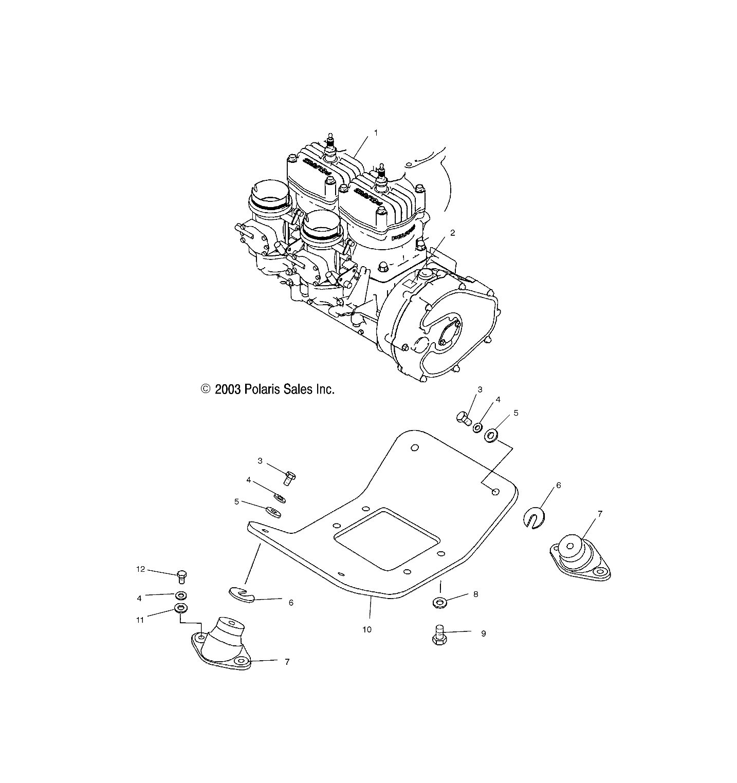 ENGINE MOUNT - W045402DA (4990599059A13)