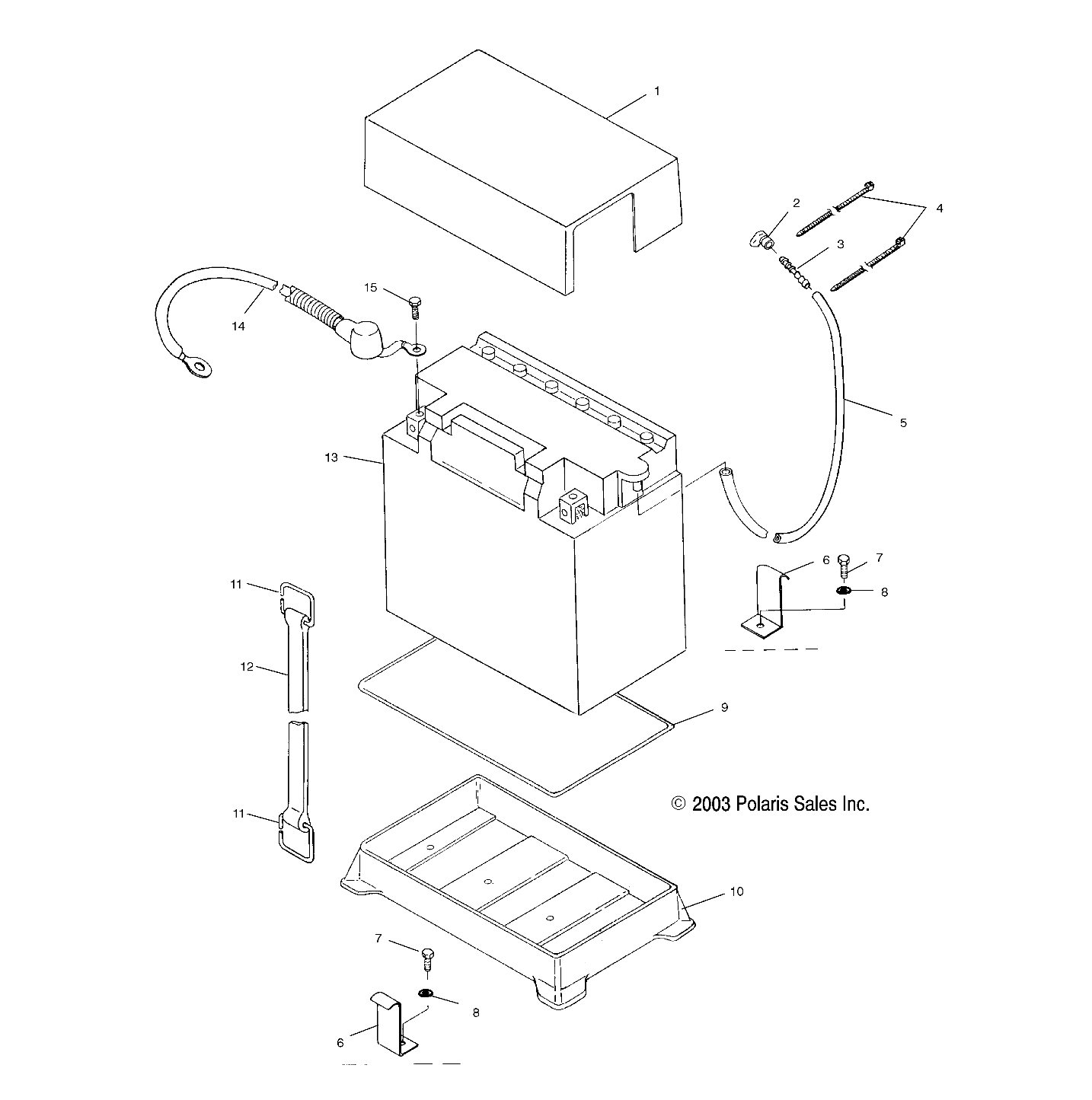 BATTERY BOX - W045402DA (4990599059A14)