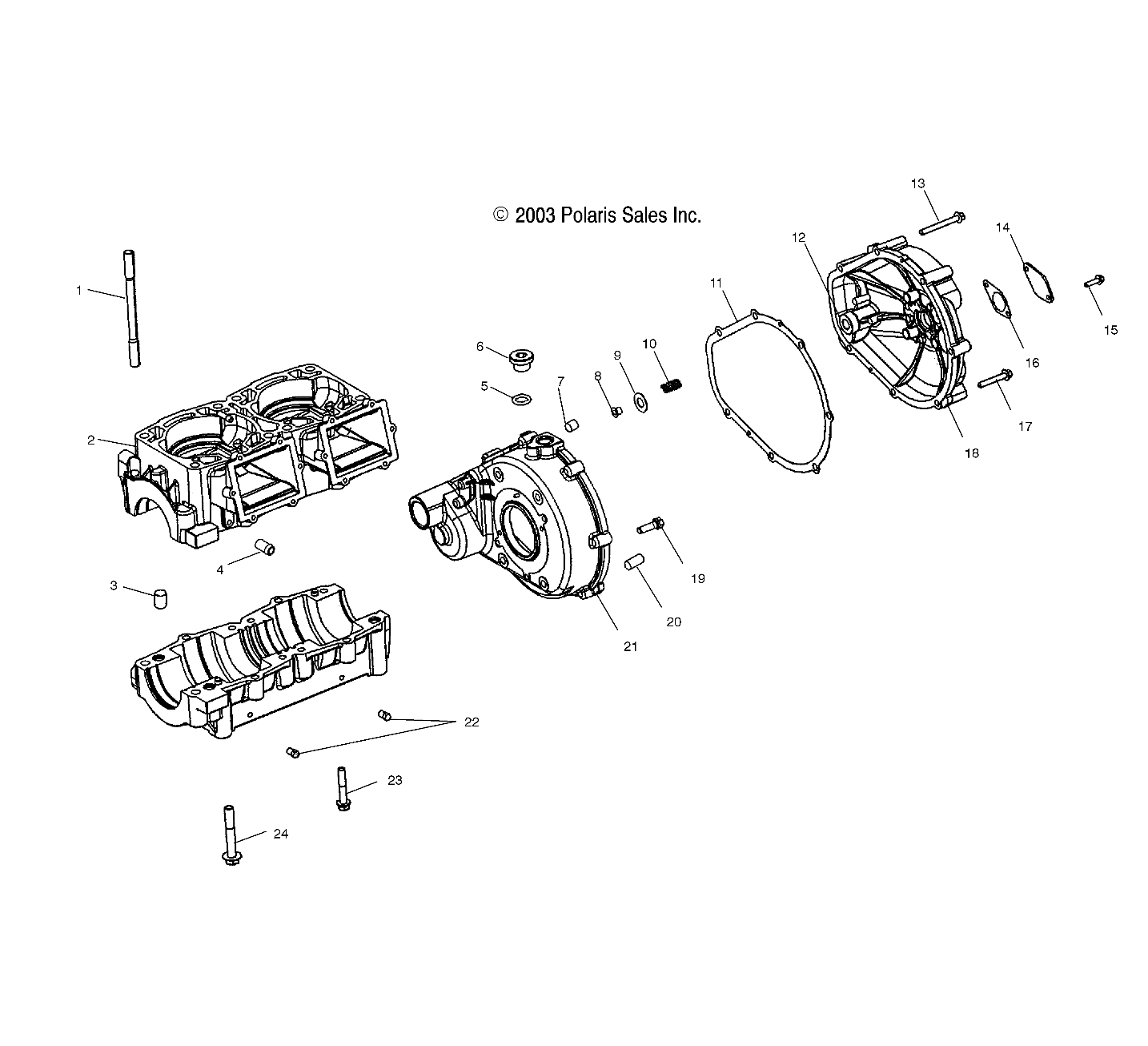 CRANKCASE - W045402DA (4990599059B08)