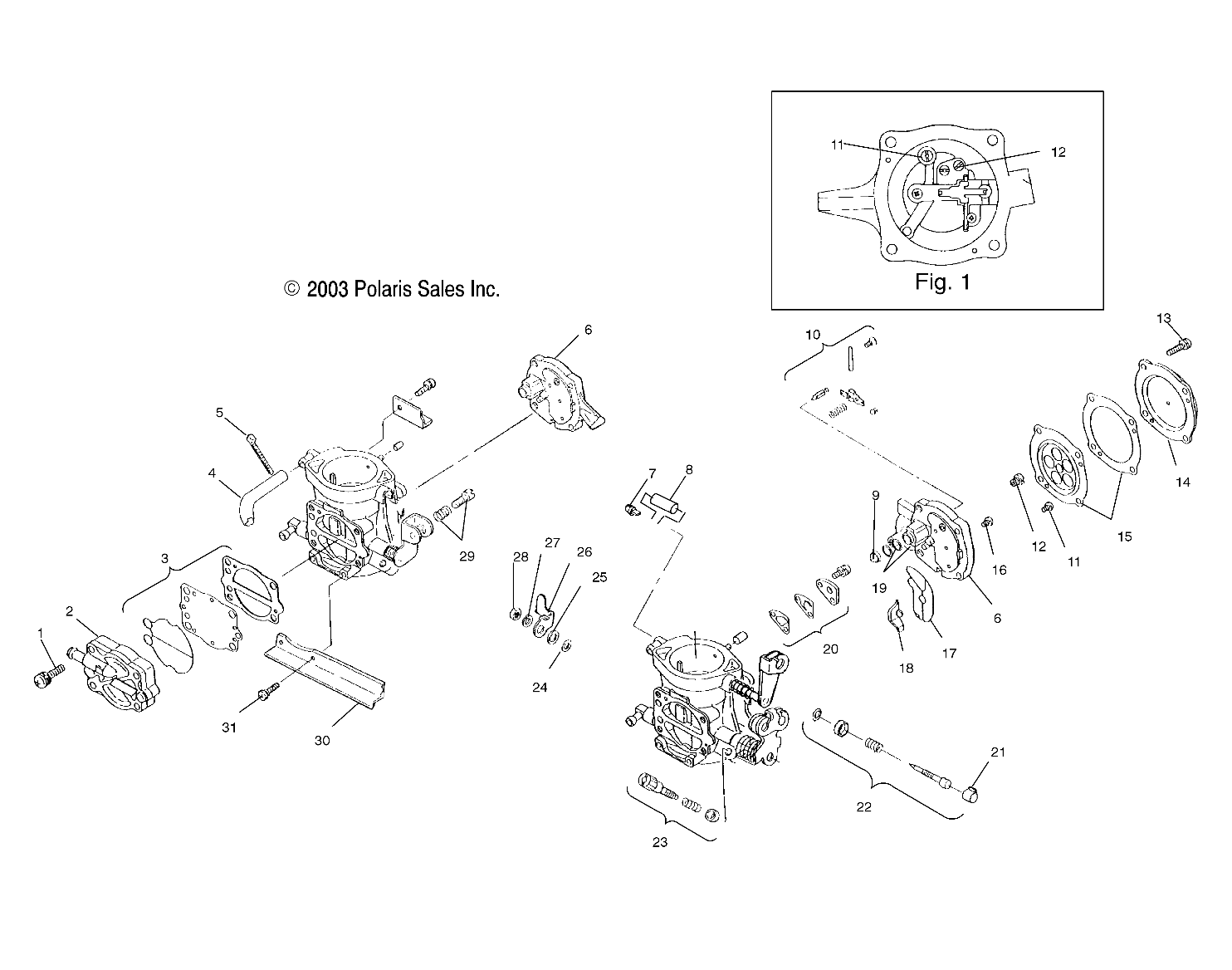 CARBURETOR - W045402DA (4990599059B11)