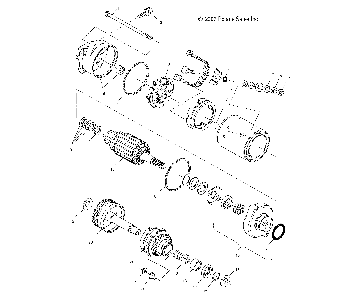 STARTING MOTOR - W045402DA (4990599059B13)