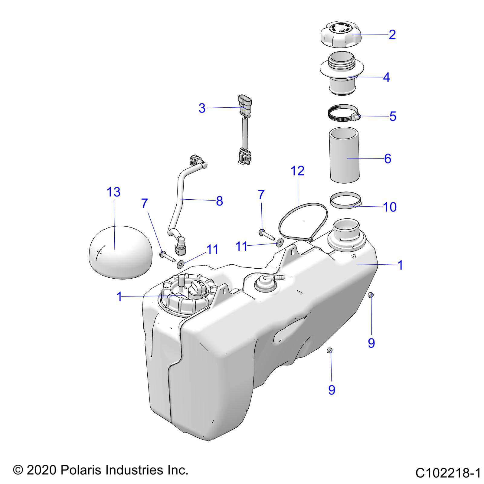 FUEL SYSTEM, FUEL TANK - A25SYE95PL (C102218-1)