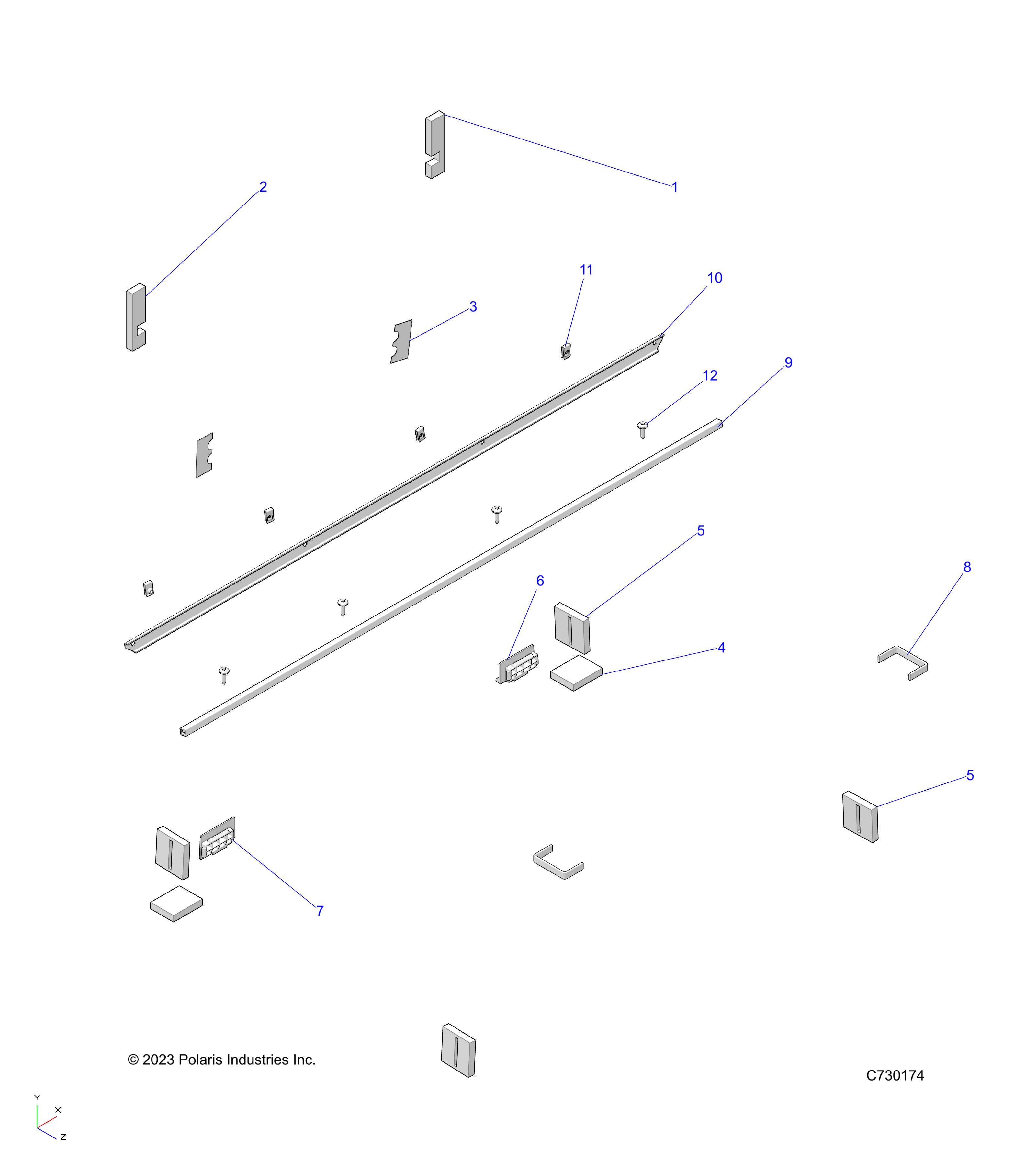 BODY, CAB FOAM AND SEALS - R23M4U57B4/B9 (C730174)