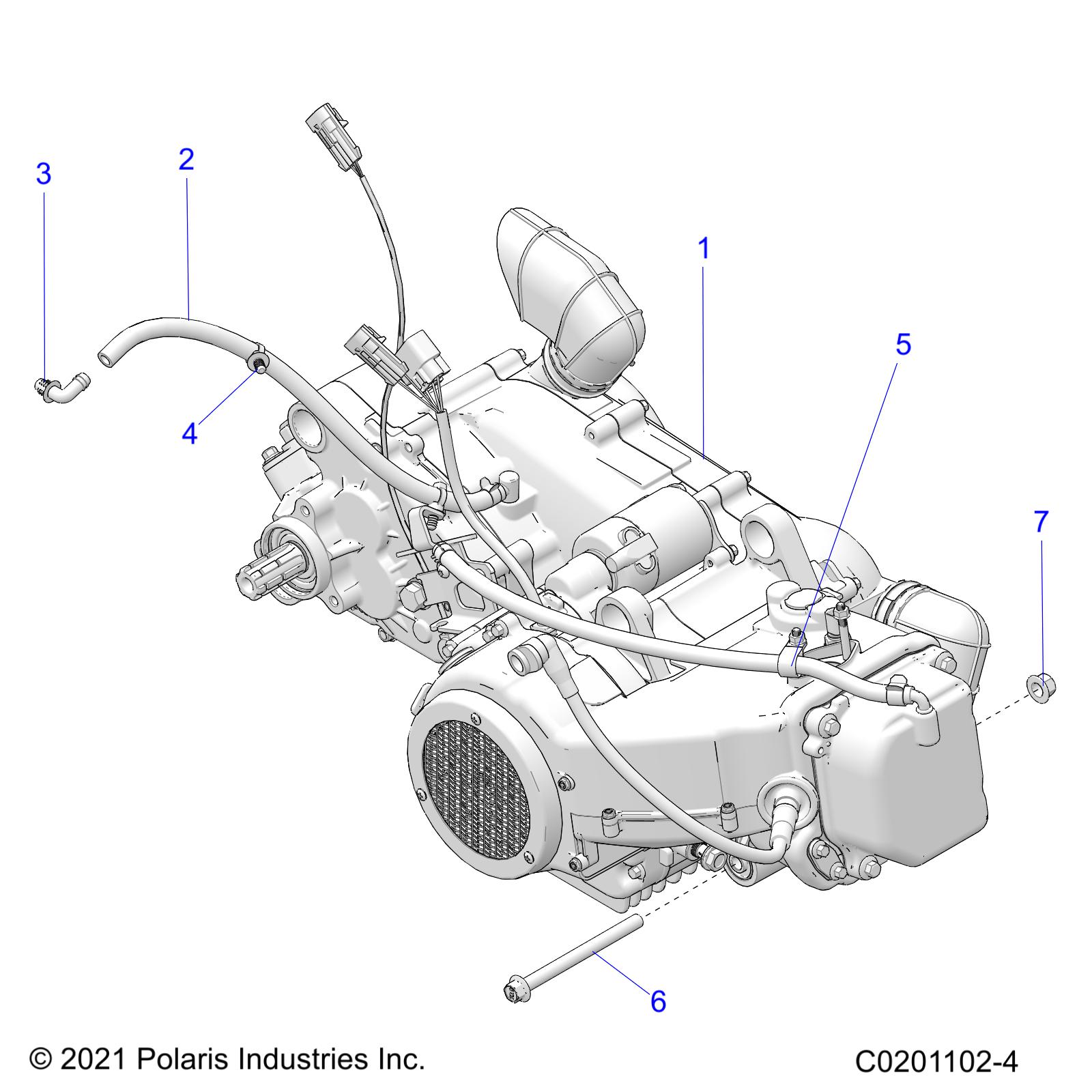 ENGINE, ENGINE and TRANSMISSION MOUNTING - Z23HCE18N5 (C0201102-4)