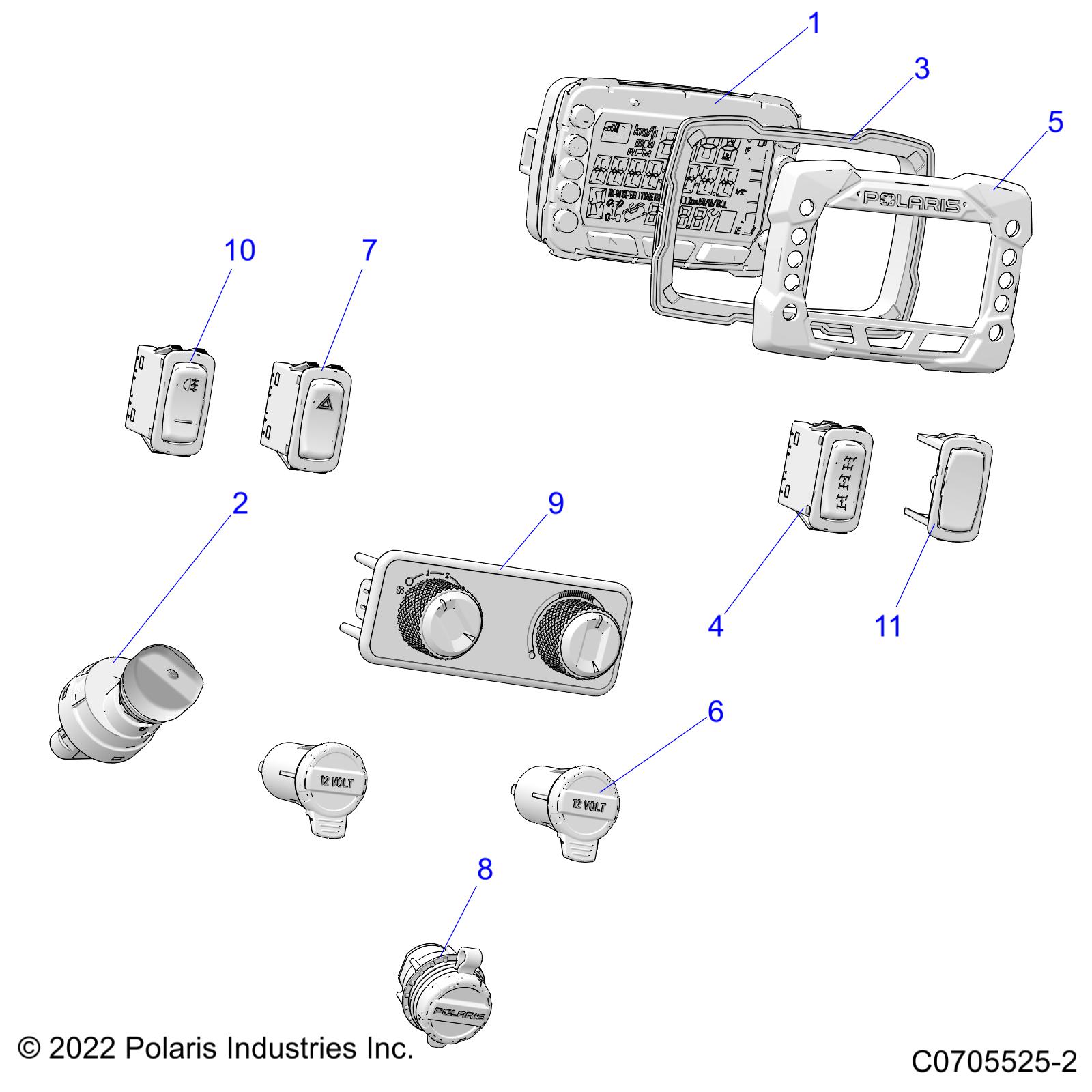 ELECTRICAL, DASH INSTRUMENTS - R22TAE99FA/SFA/SCA/SCK (C0705525-2)