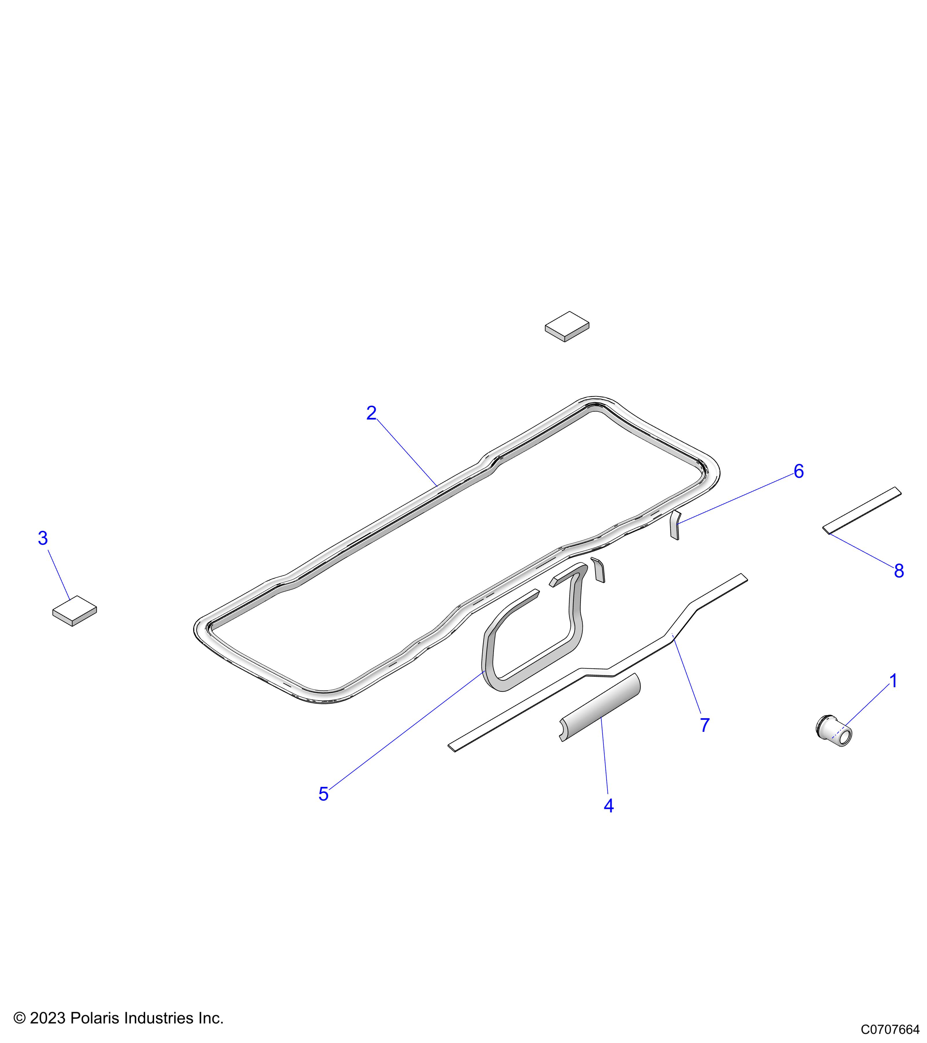 BODY, FOAM SEALS - D24M2W57B4