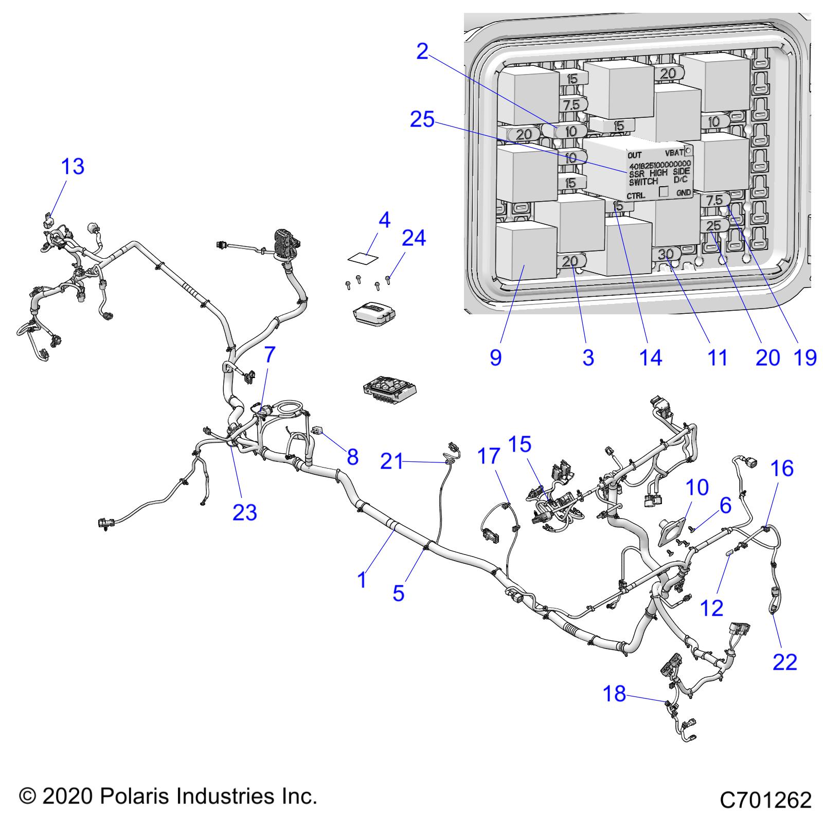 ELECTRICAL, WIRE HARNESS - R21RSH99AC/BC (C701262)