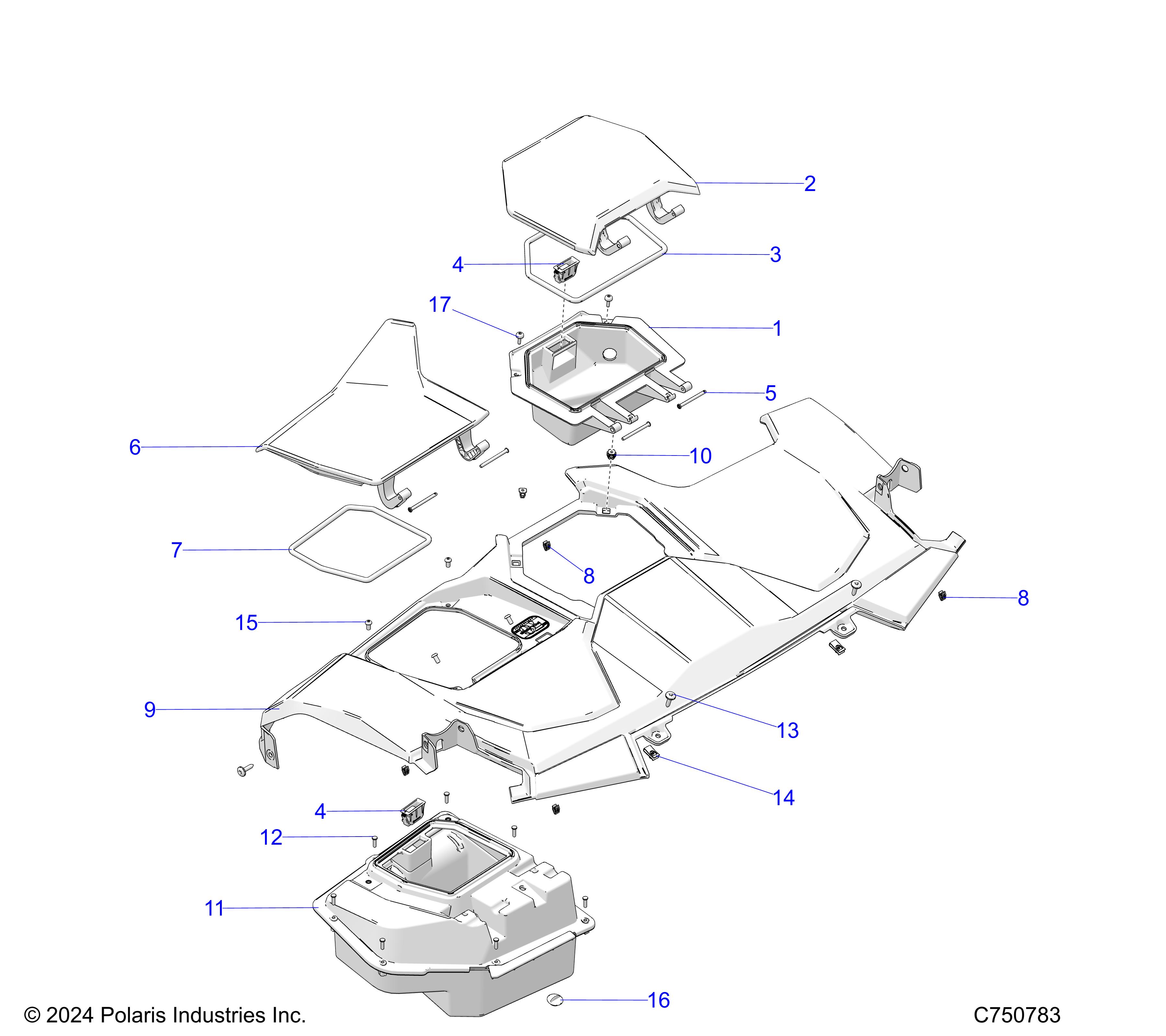 BODY, DASH, UPPER - Z26XPD92AN/BN/AH/BH (C750783)