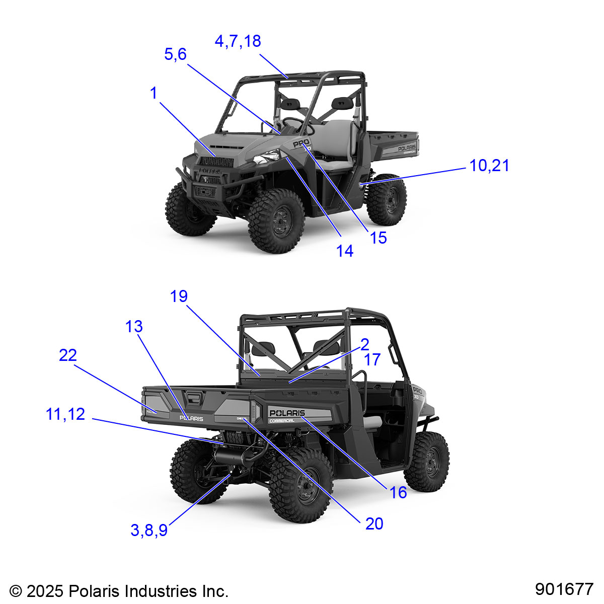 BODY, DECALS - D26P2AD4B4/GD4B4/UD4B4/WD4B4 (901677)
