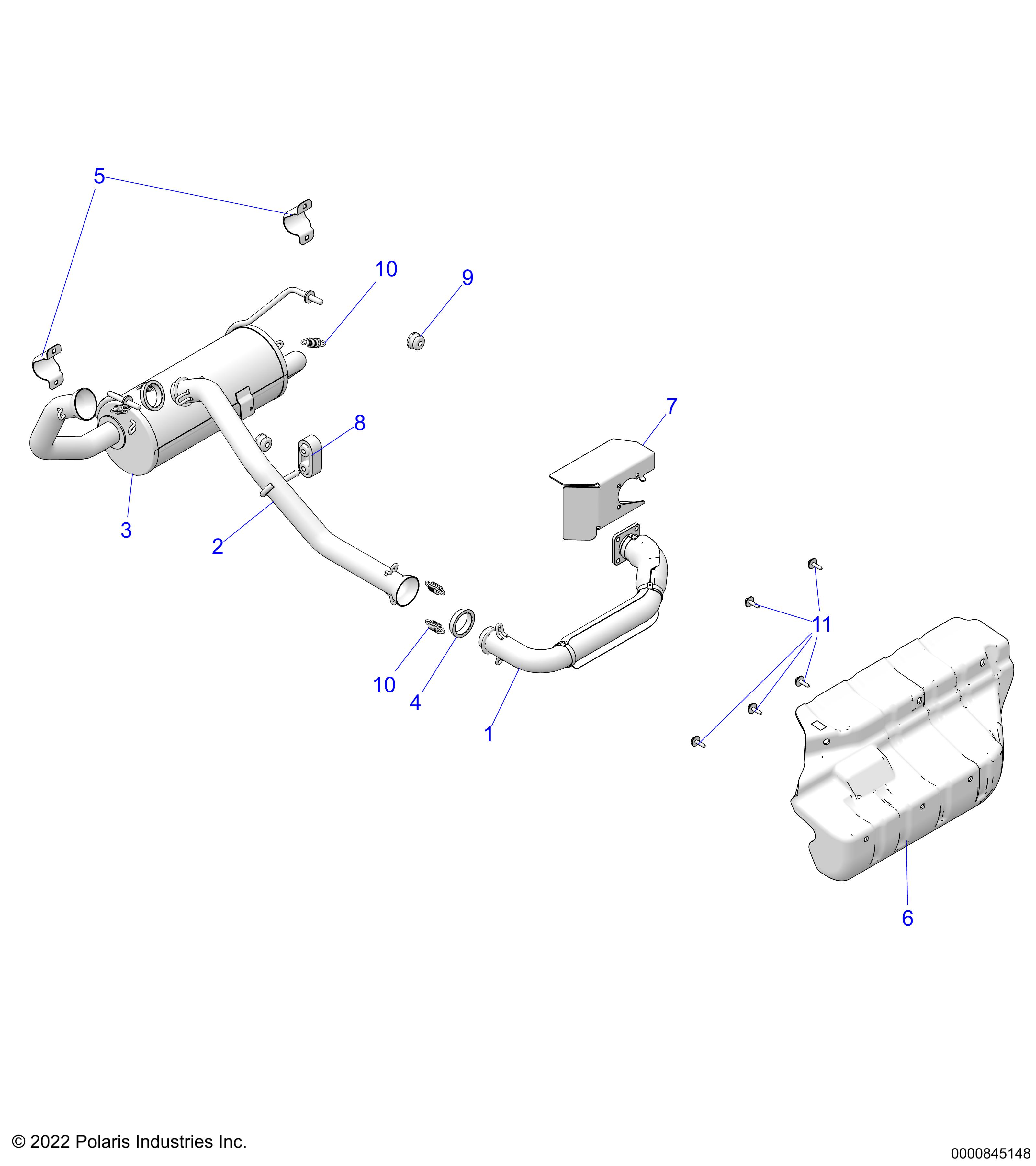 ENGINE, EXHAUST - D24P2AD4B4/ED4B4/FD4B4/GD4B4/UD4B4/VD4B4/WD4B4/YD4B4 (0000845148)