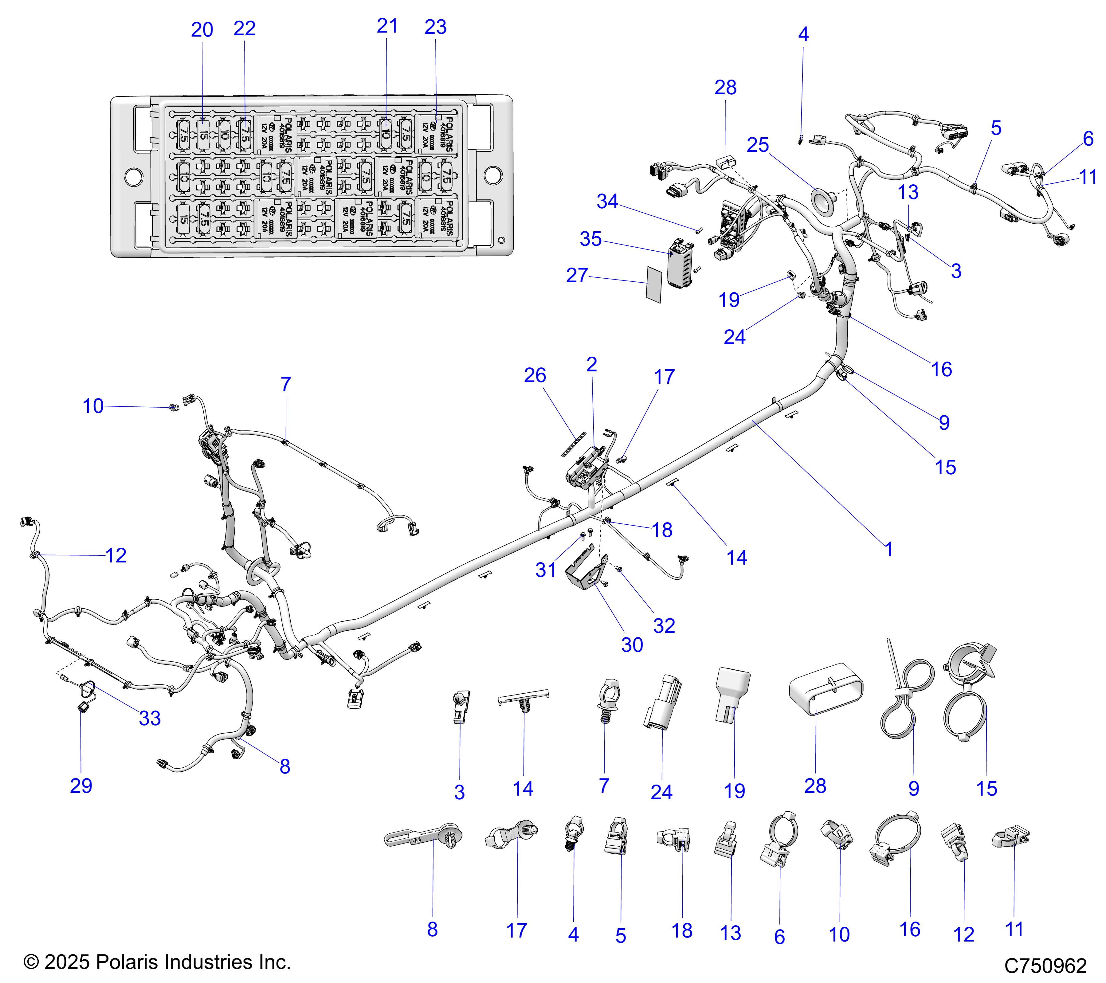 ELECTRICAL, WIRE HARNESS, CHASSIS - Z26S4D92AN/AH/BN/BH (C750962)
