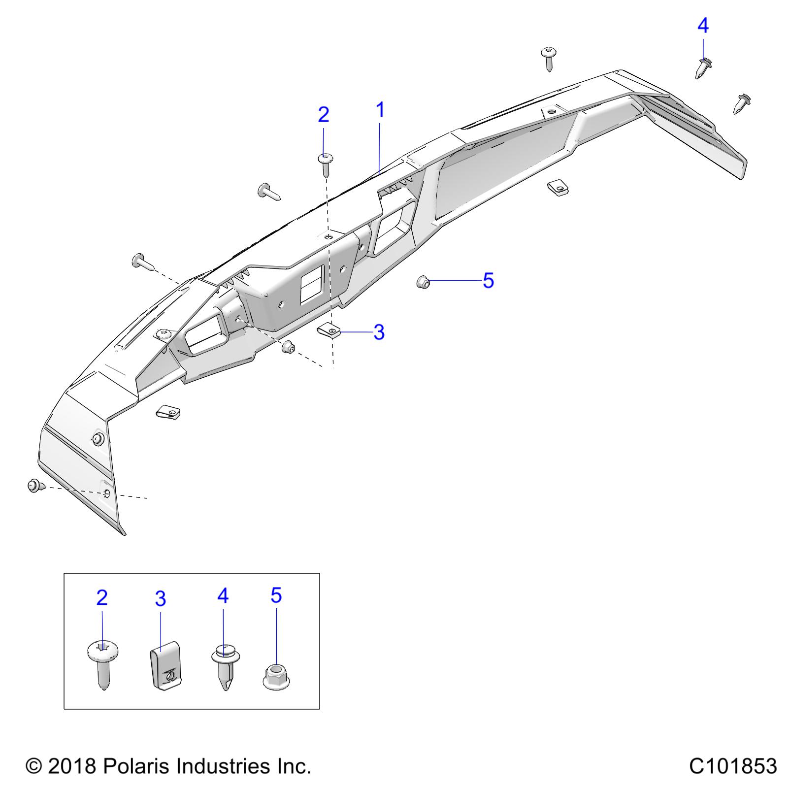 BODY, BUMPER, REAR - A19HAA15A7/B7 (C101853)