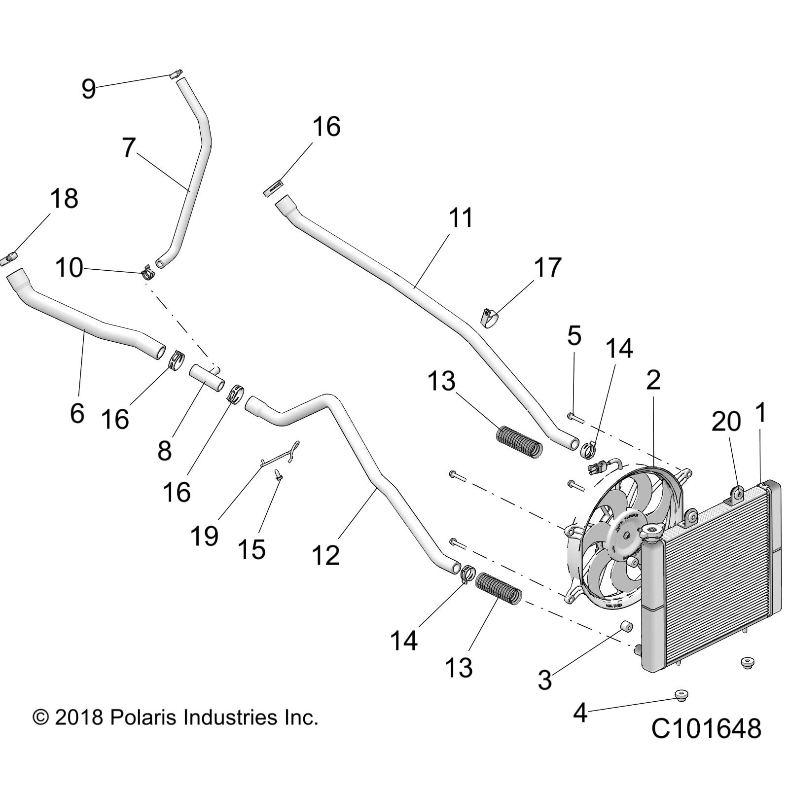 DRIVE TRAIN, SECONDARY CLUTCH - A24SGS95CT/S95FT (C101648)