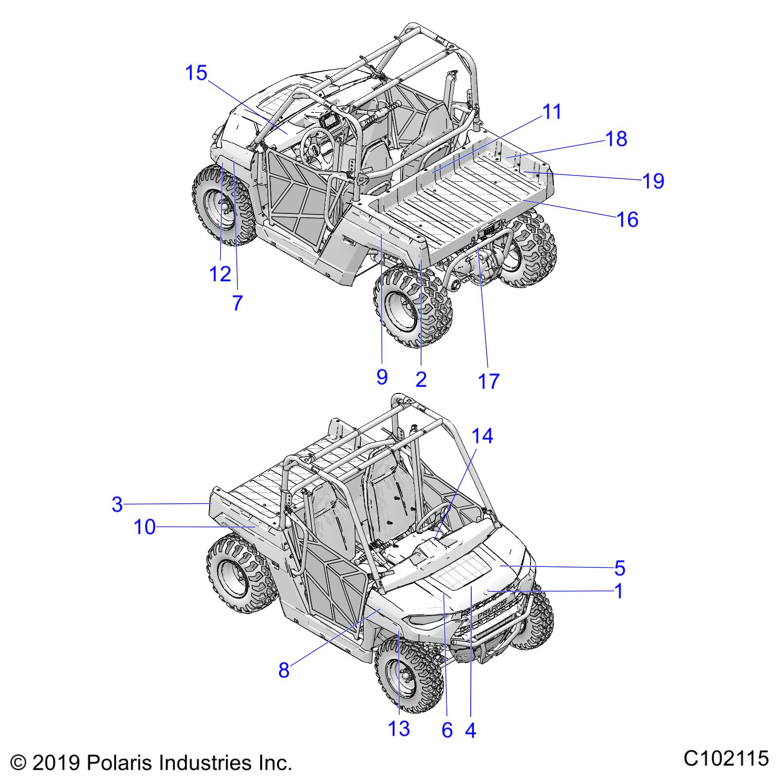 BODY, DECALS - A20HZB15N1/N2 (C102115)