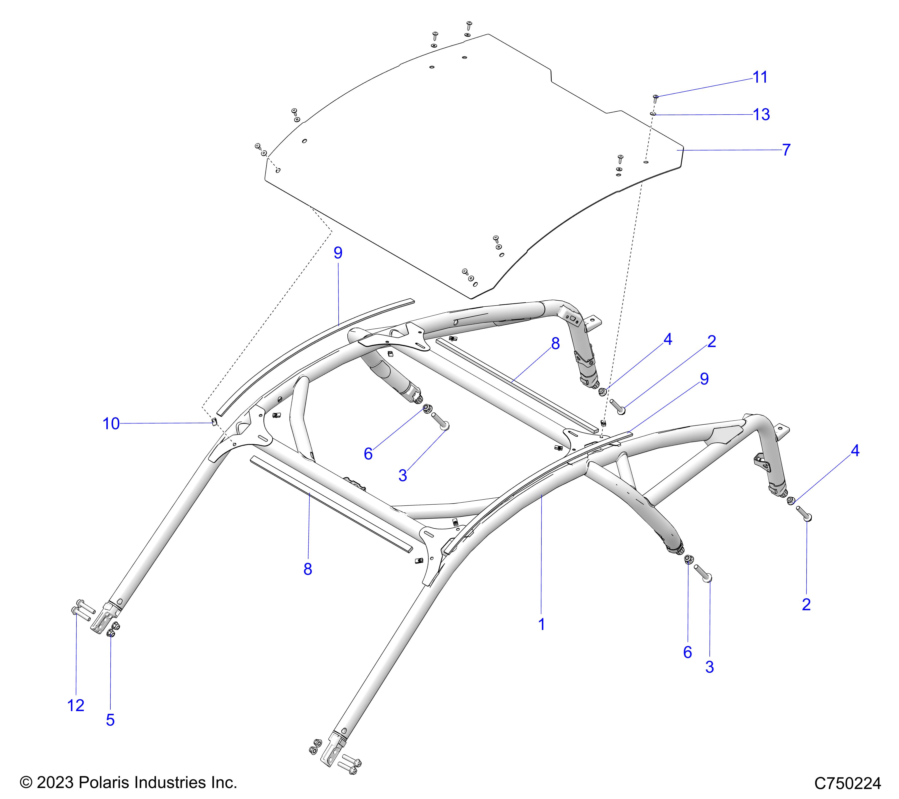 CHASSIS, CAB FRAME - Z25RPP2KAE/BE (C750224)