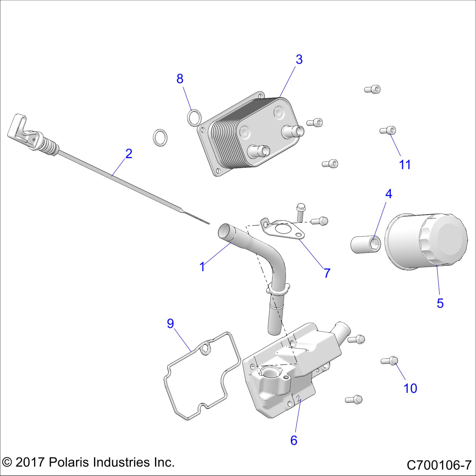 ENGINE, DIPSTICK AND OIL FILTER - Z18VGE99AK/AW/BK/BW (C700106-7)