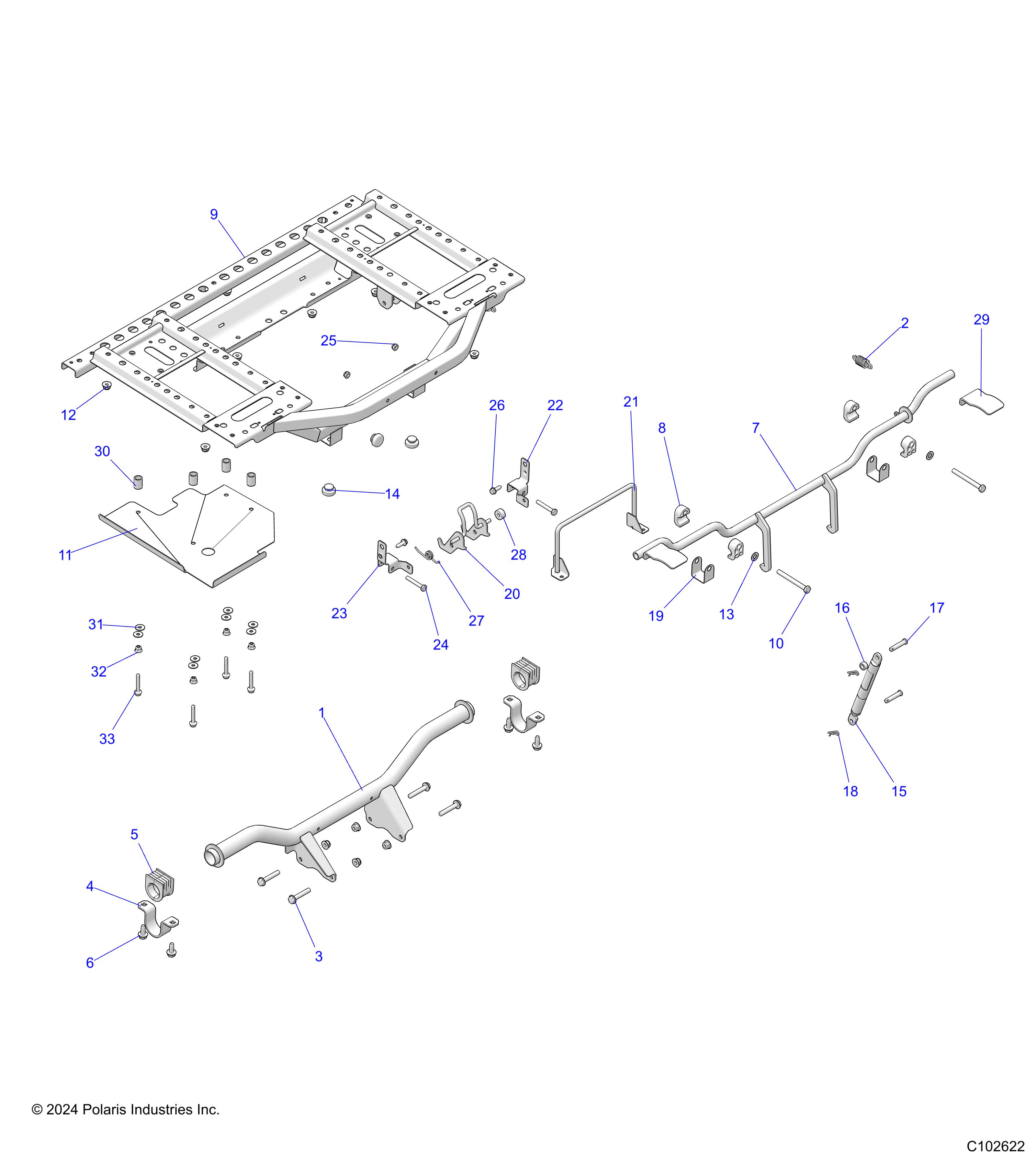 BODY, BOX, REAR FRAME AND PIVOT - A25SWE57AL (C102622)