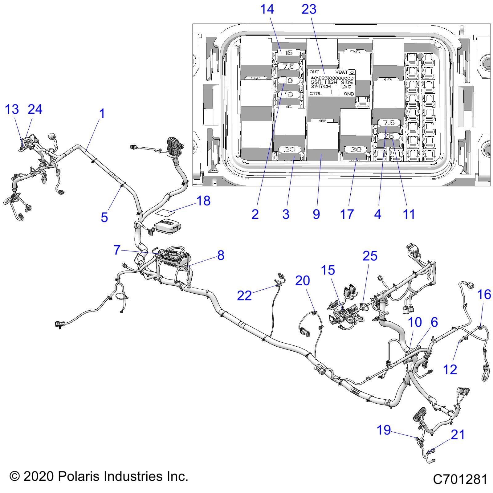 ELECTRICAL, WIRE HARNESS - R21RSF99AK (C701281)