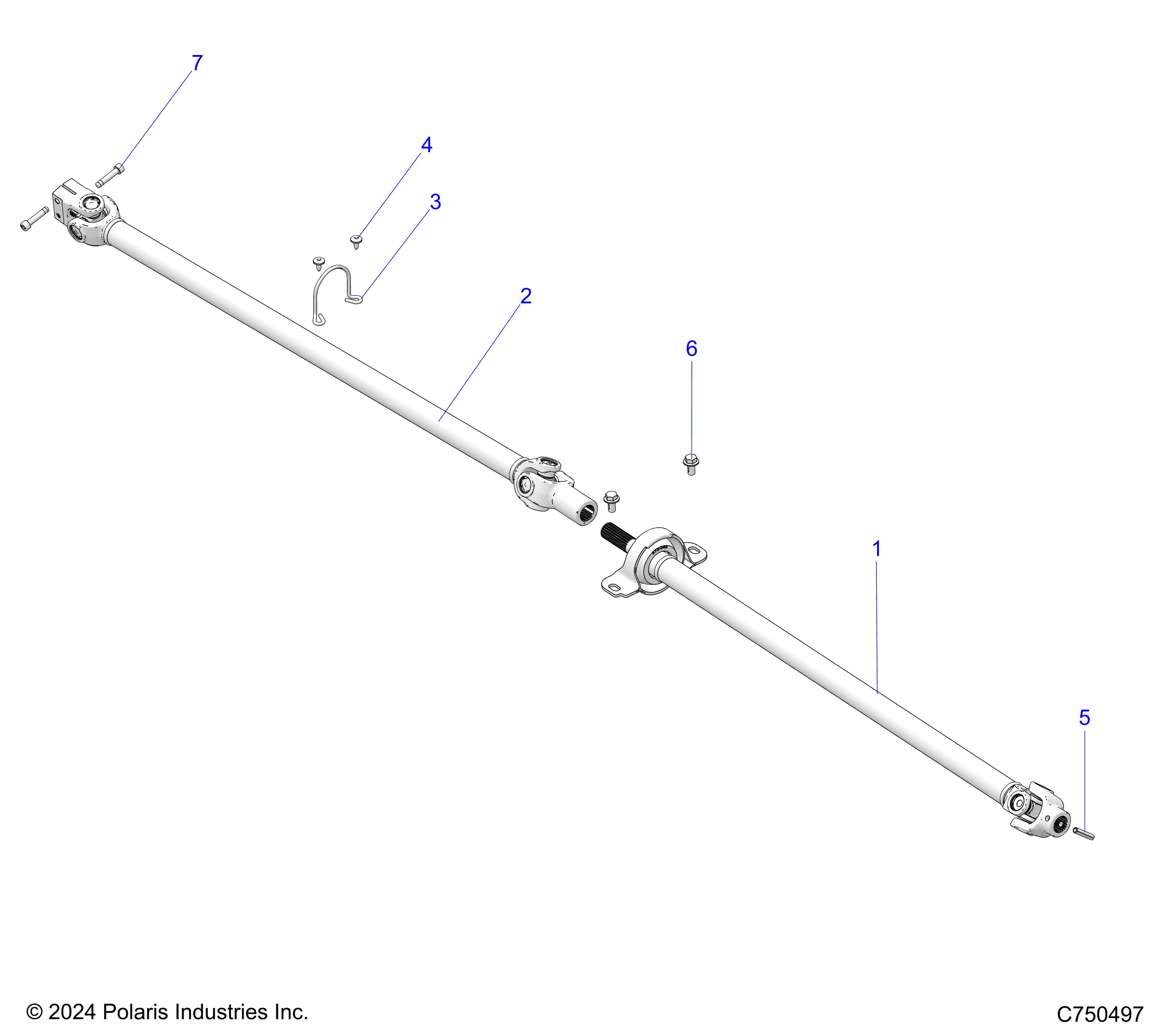 DRIVE TRAIN, PROP SHAFTS - Z25SPD92AA/AF/AL/BA/BL/BF (C750497)