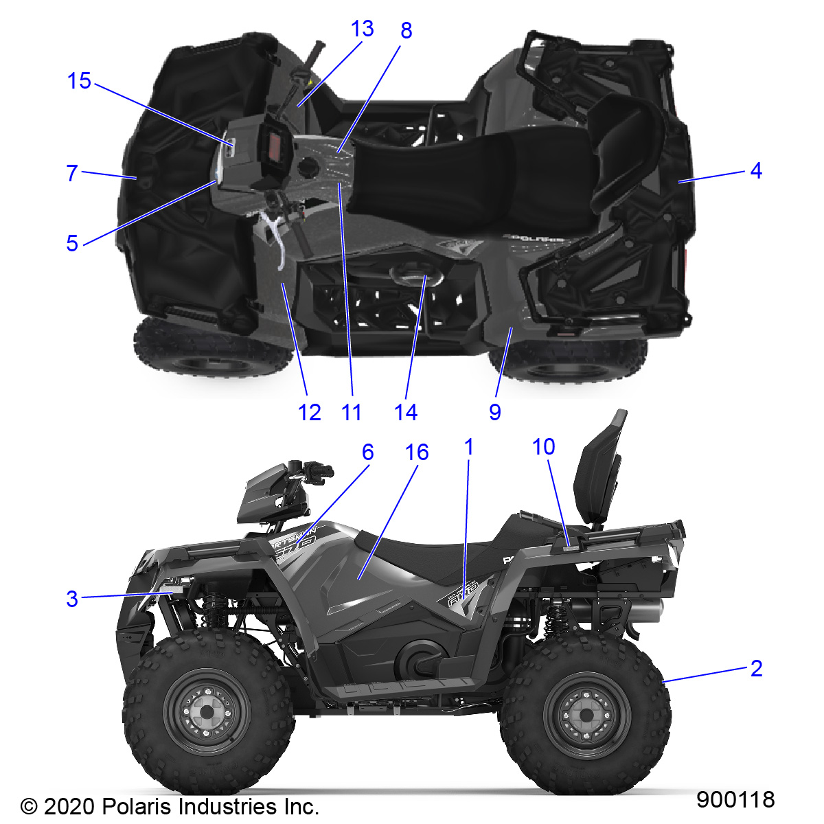 BODY, DECALS - A20SDA57A5/L4/E57A4/B4/LE (900118)