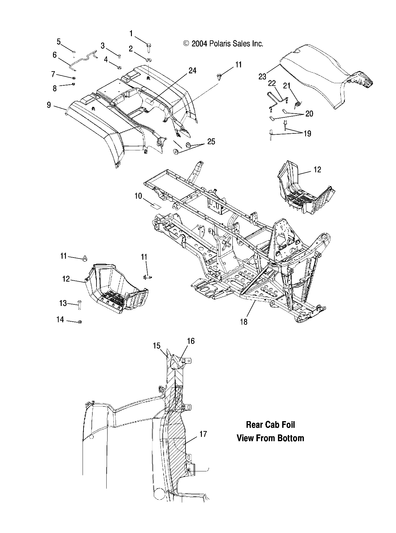 REAR CAB and SEAT - A05MH42AB/AG/AH (4994139413A03)