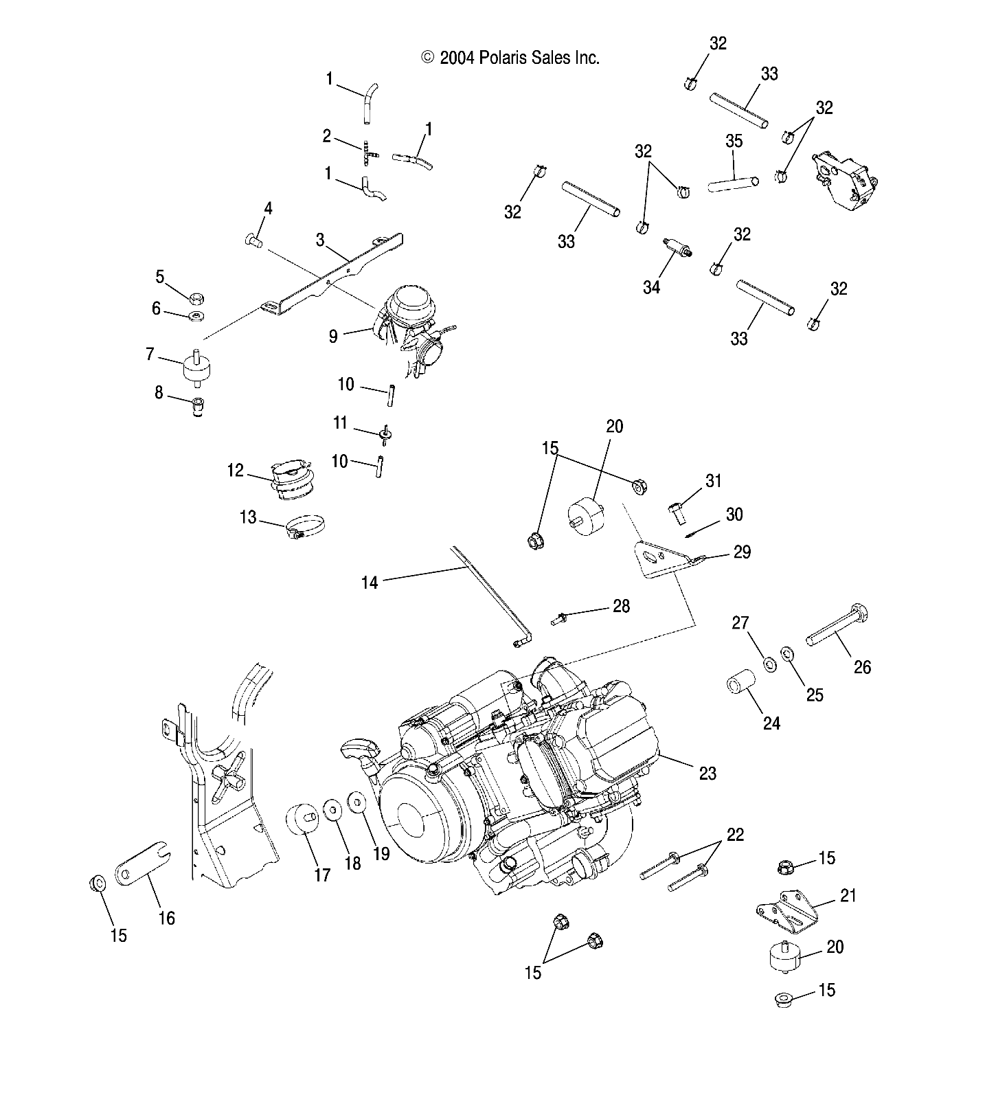 ENGINE MOUNTING - A05MH42AB/AG/AH (4994139413A13)