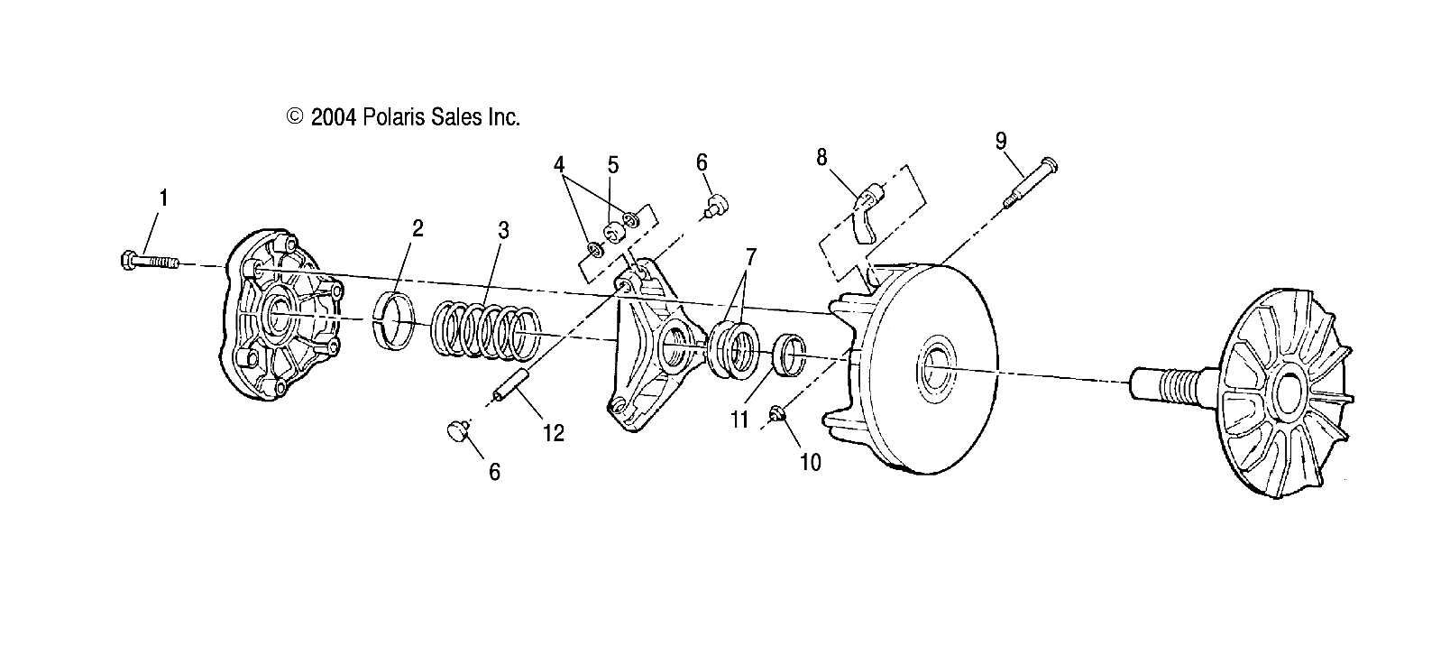 DRIVE CLUTCH - A04BG50AA/FA (4994139413C07)