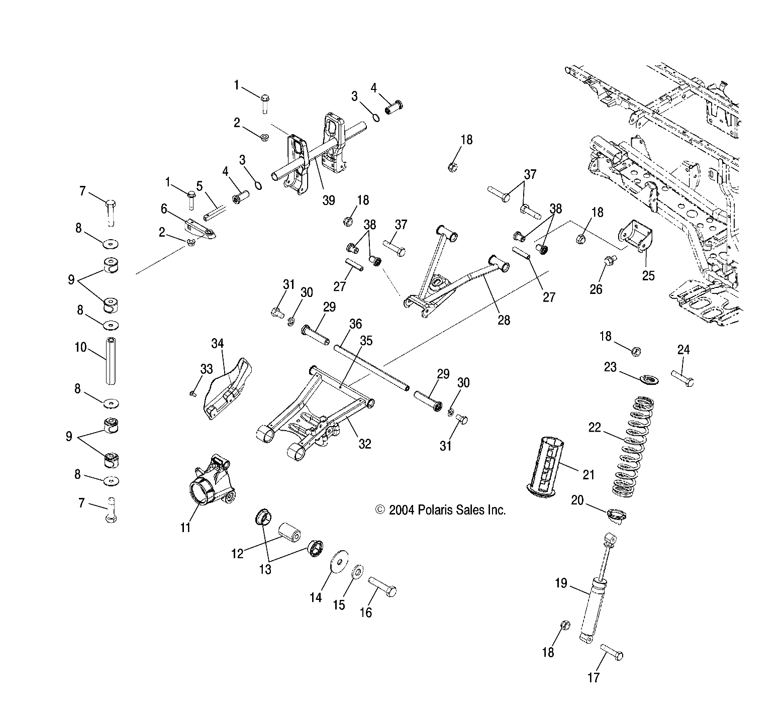 REAR SUSPENSION - A05MH50AB/AC/AG/AH/AL/AT/FB (4994169416C11)