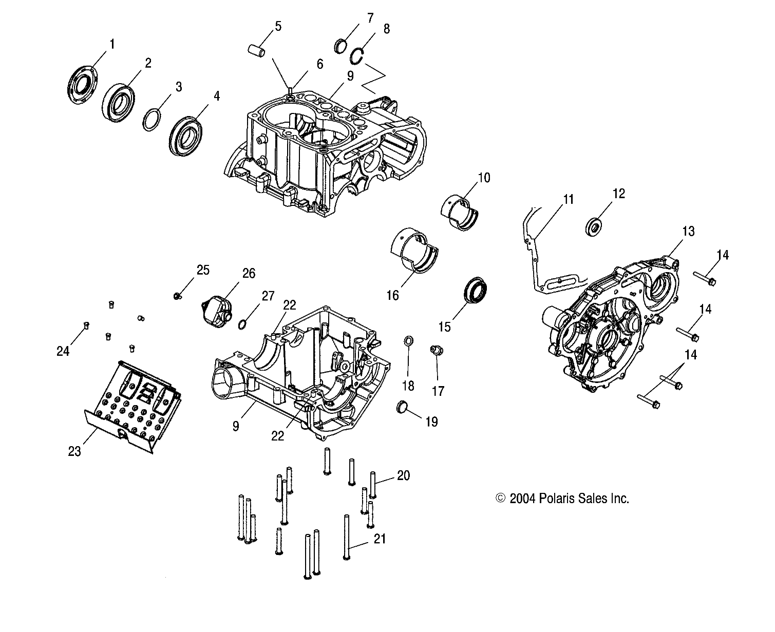 CRANKCASE - A05MH59AK/AN (4994199419D07)