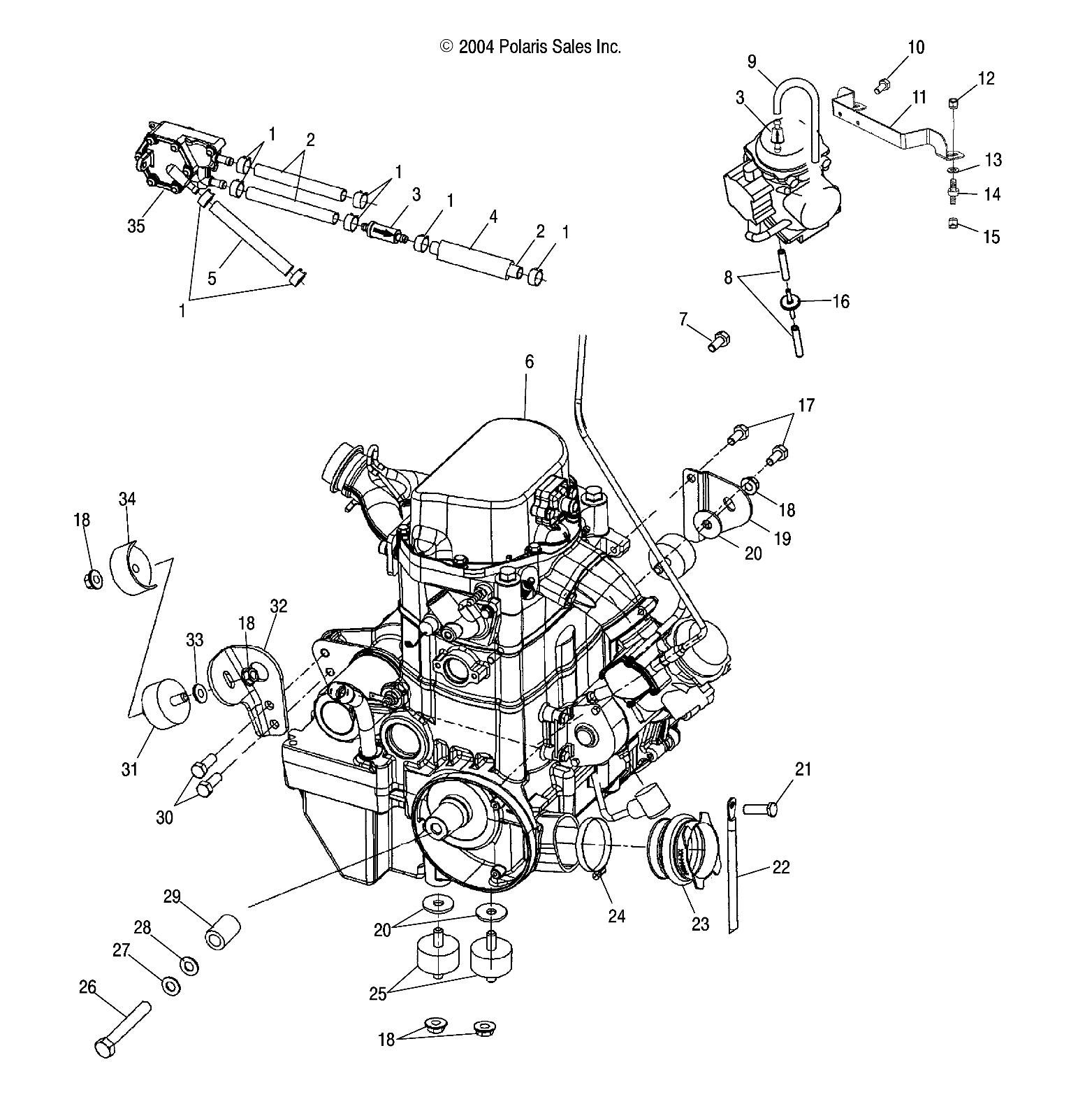 ENGINE MOUNTING - A05MH68AK/AN (4994229422B01)