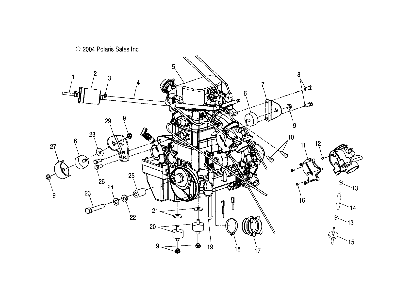 ENGINE MOUNTING - A05MH68AC/AS/AT/AU/AW (4994279427B03)