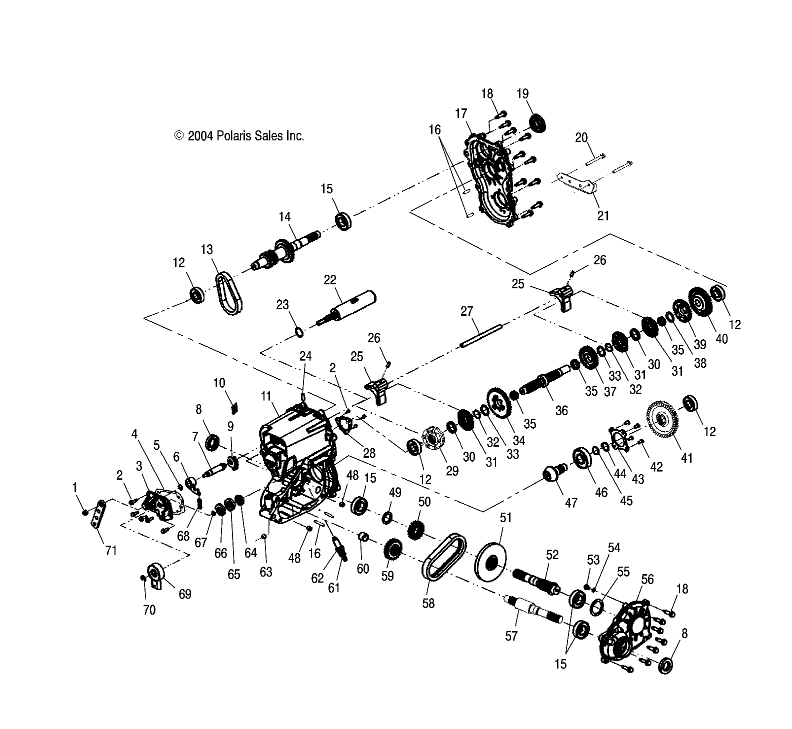 GEARCASE - A04CH68AP/AQ/AU/CU (4994279427D05)