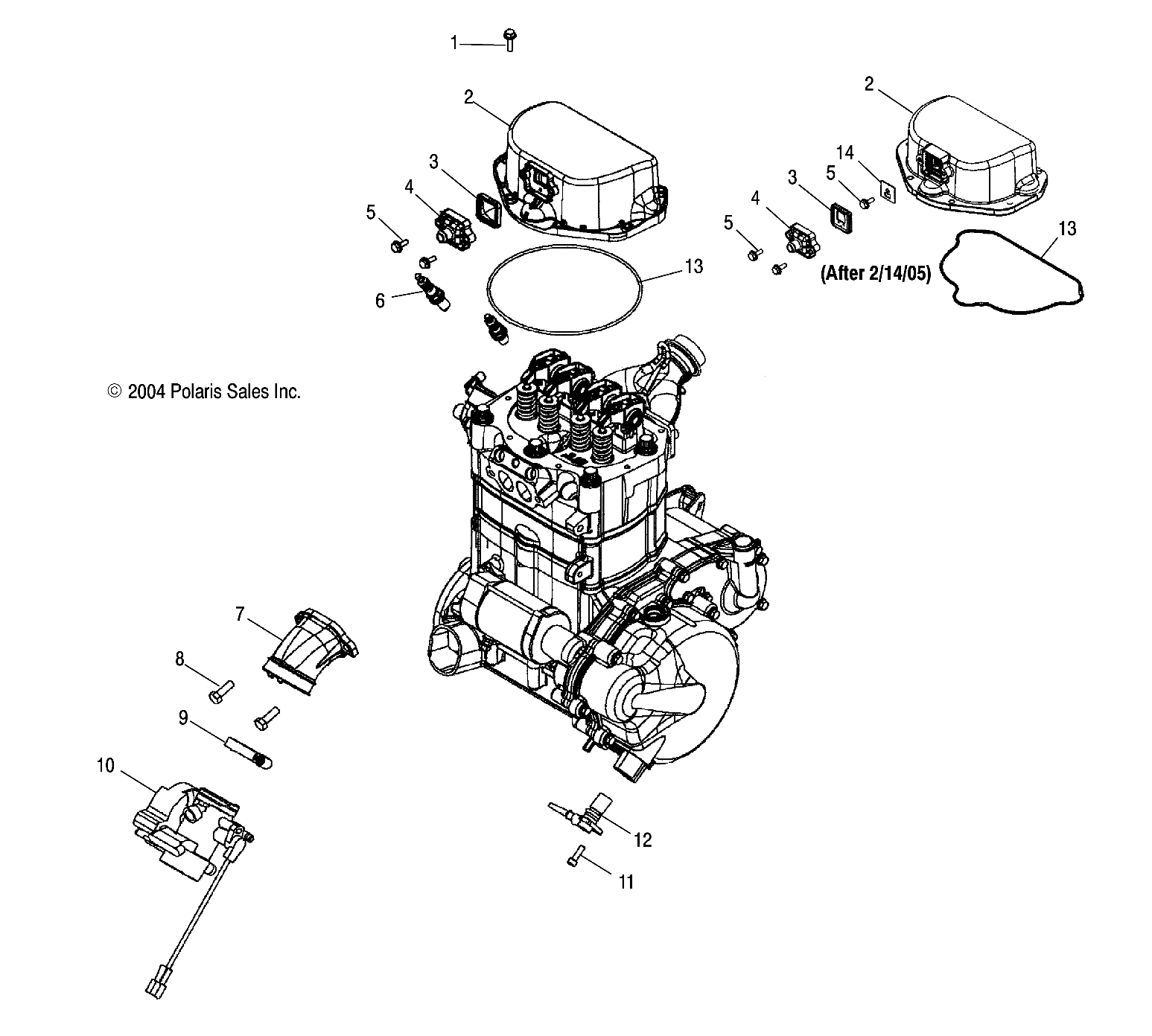 THROTTLE BODY MOUNTING - A05MH68AC/AS/AT/AU/AW (4994279427D14)