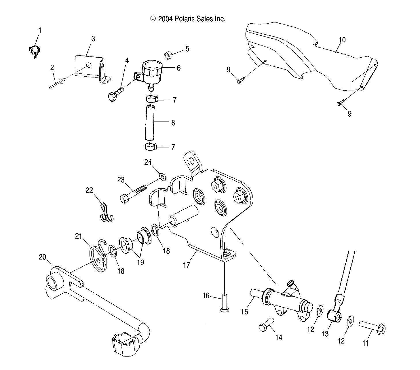 REAR BRAKE MASTER CYLINDER - A05BA25CA/CB (4994739473B06)